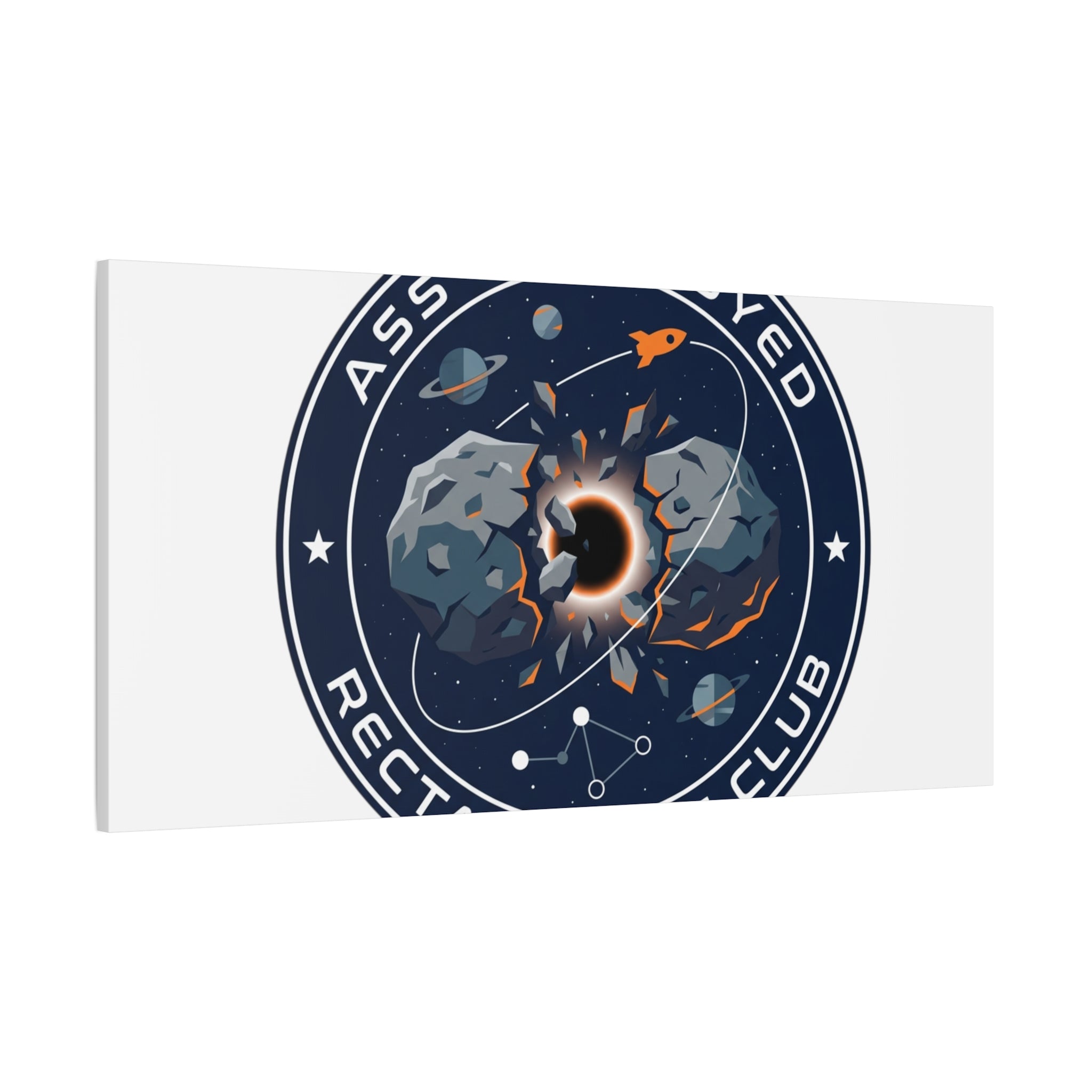 Cosmic Mission Patch Canvas | Space, Rocket, Astronaut, Deep Space
