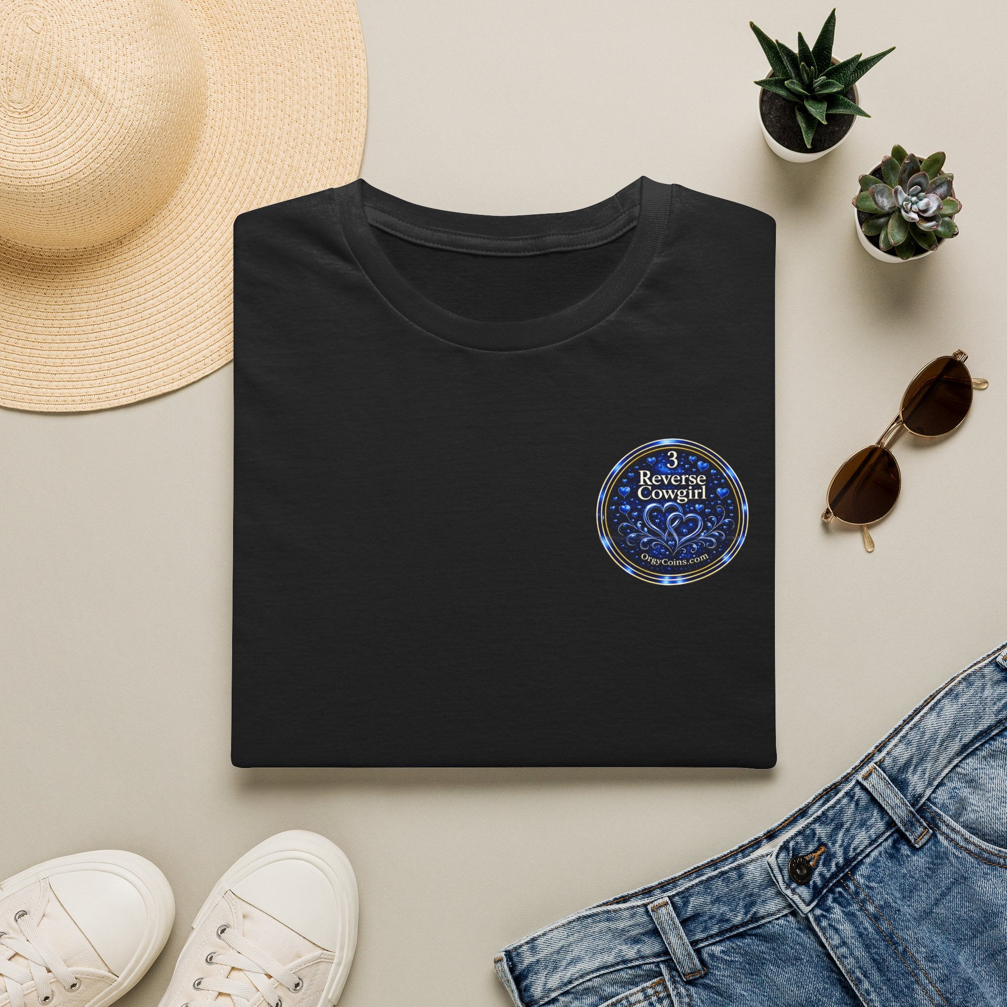 Reverse Cowgirl T‑Shirt — Orgy Coin 3