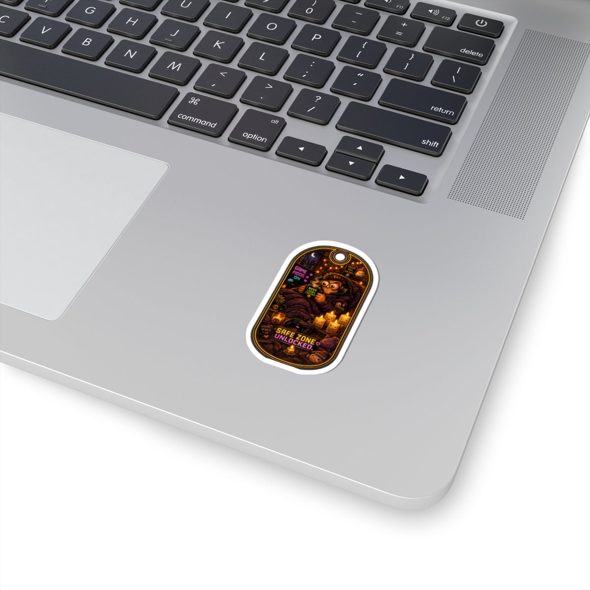 Cozy Safe Zone Unlocked Gaming Sticker — Cozy Gamer Chill Vibes