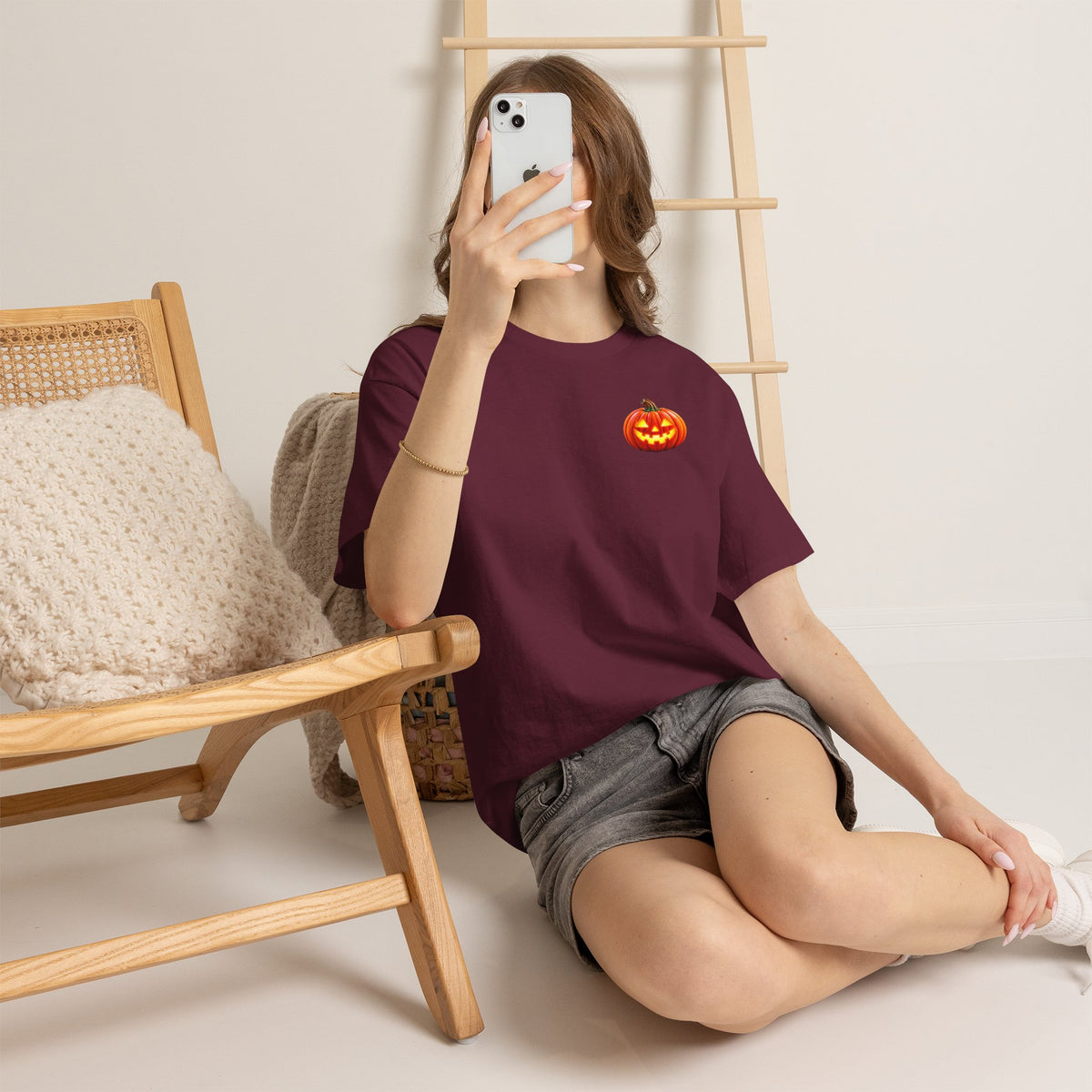Halloween Raccoon Tee — Cute Jack-o'-Lantern "Happy Halloween" Shirt