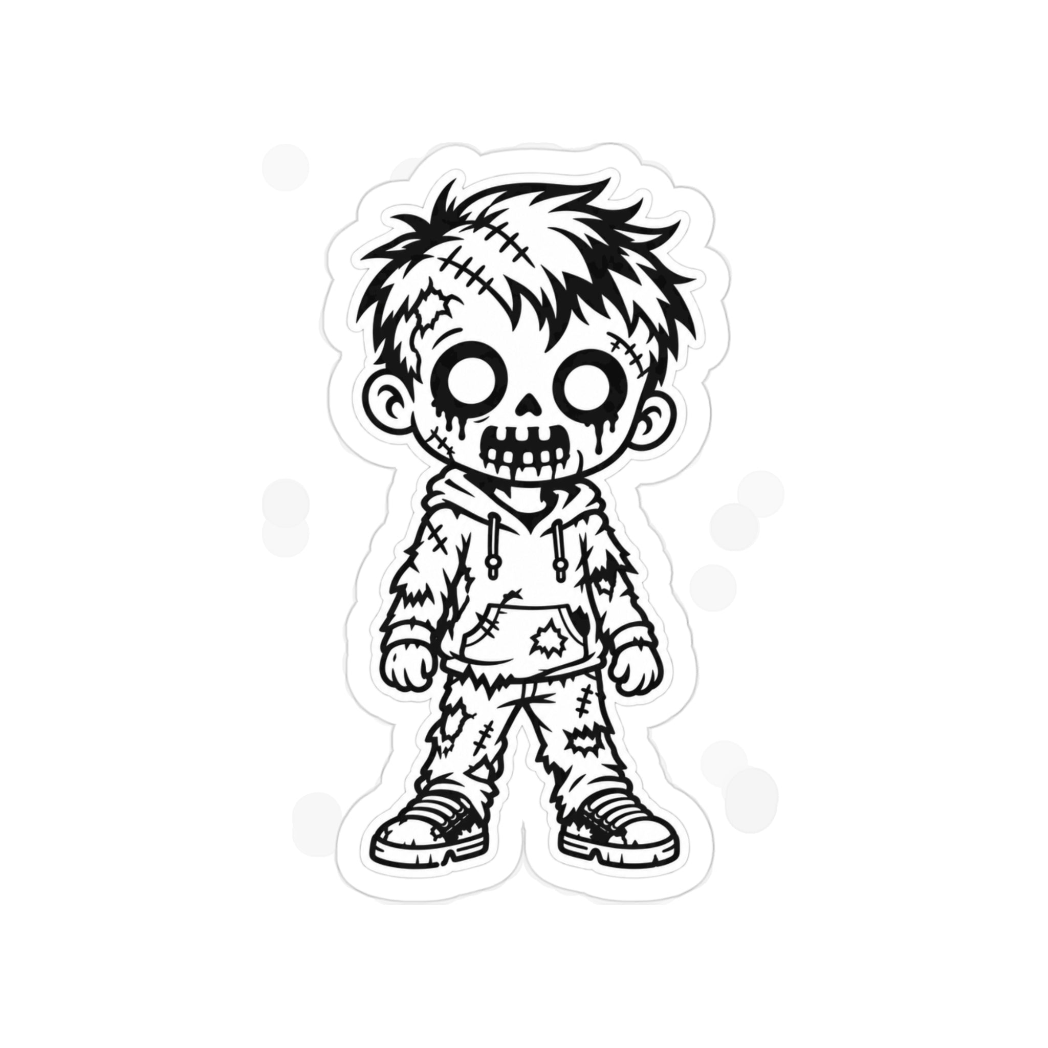 Zombie Son Die-Cut Outdoor Sticker — Transparent Weatherproof Vinyl
