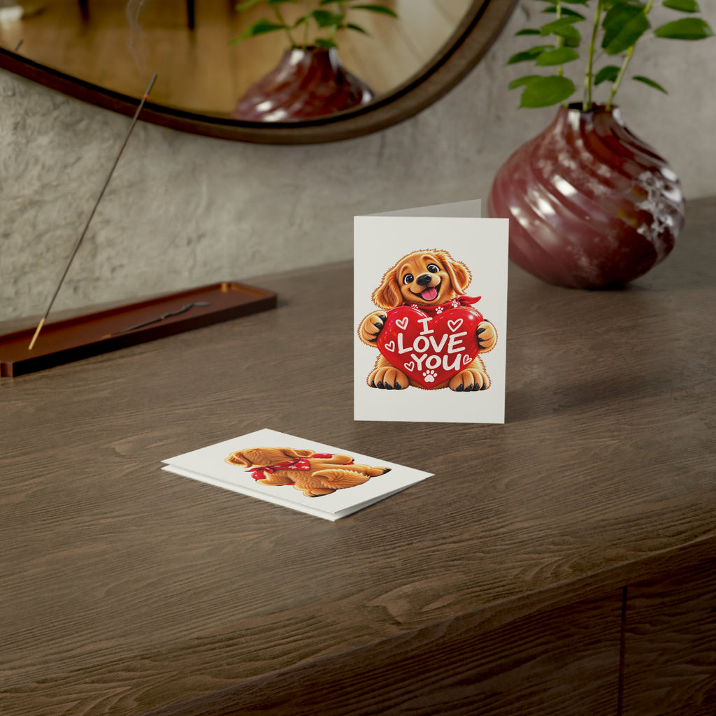 I Love You Golden Retriever Greeting Card – Say It Your Way ❤️🐾