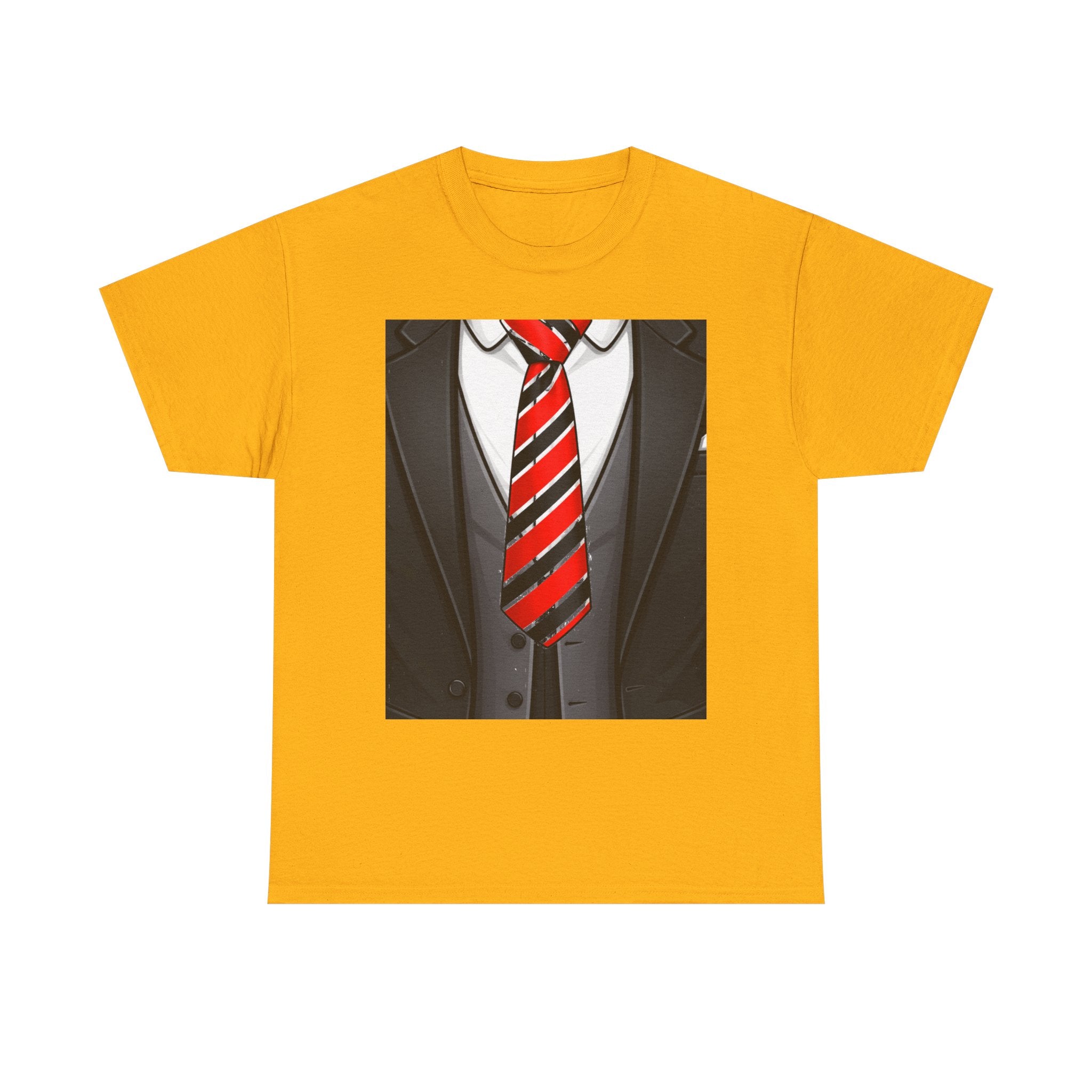 Suit & Red Striped Tie Graphic Tee