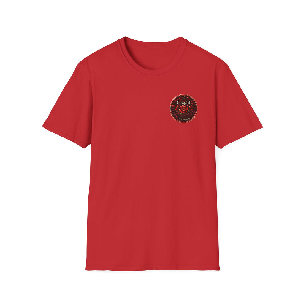 Cowgirl Rose Badge T-Shirt – Orgy Coin 2
