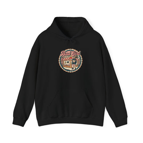Bodega Deli Crest Hoodie | NYC Y2K Spanglish Varsity, cherries