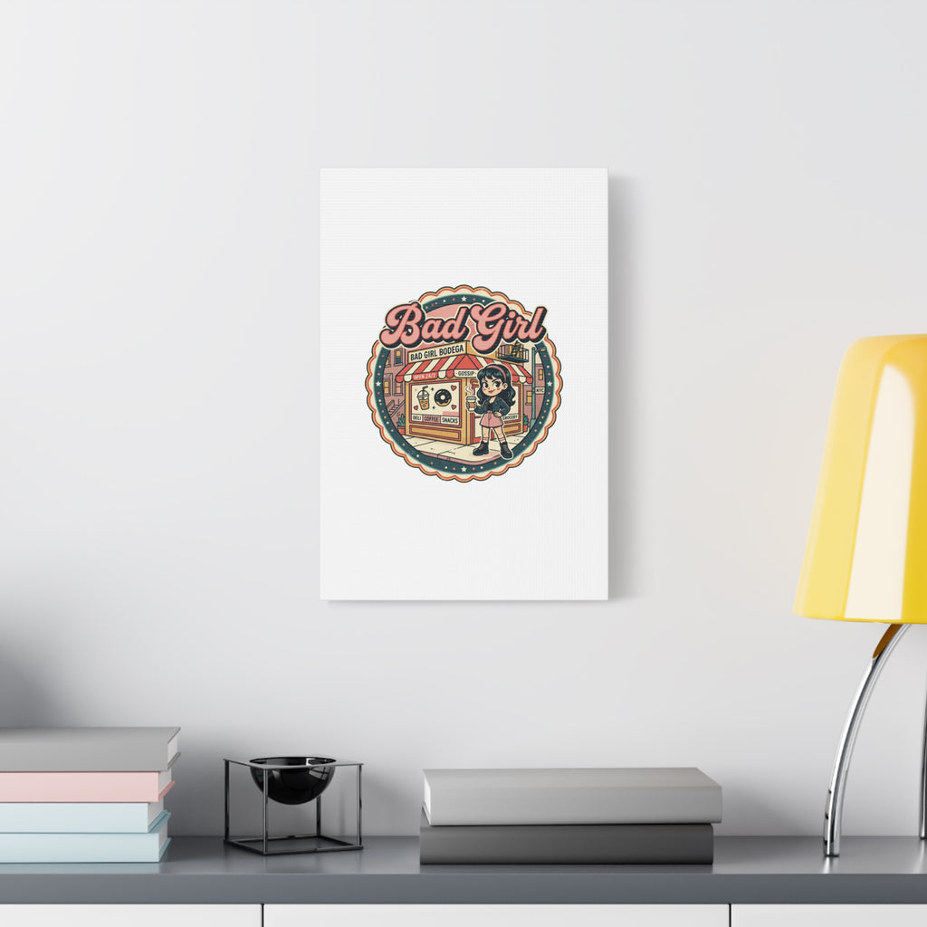 Bad Girl Bodega Canvas Print | Bodega, NYC, Y2K Corner Store Art