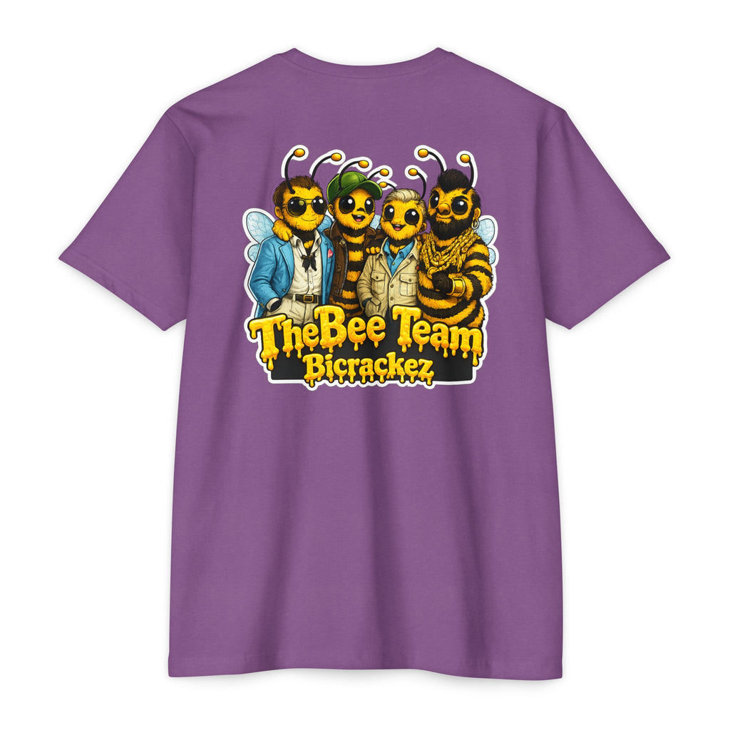 Bee Team Graphic T-Shirt — 'The Bee Team Bcrackez' Cartoon Logo Tee