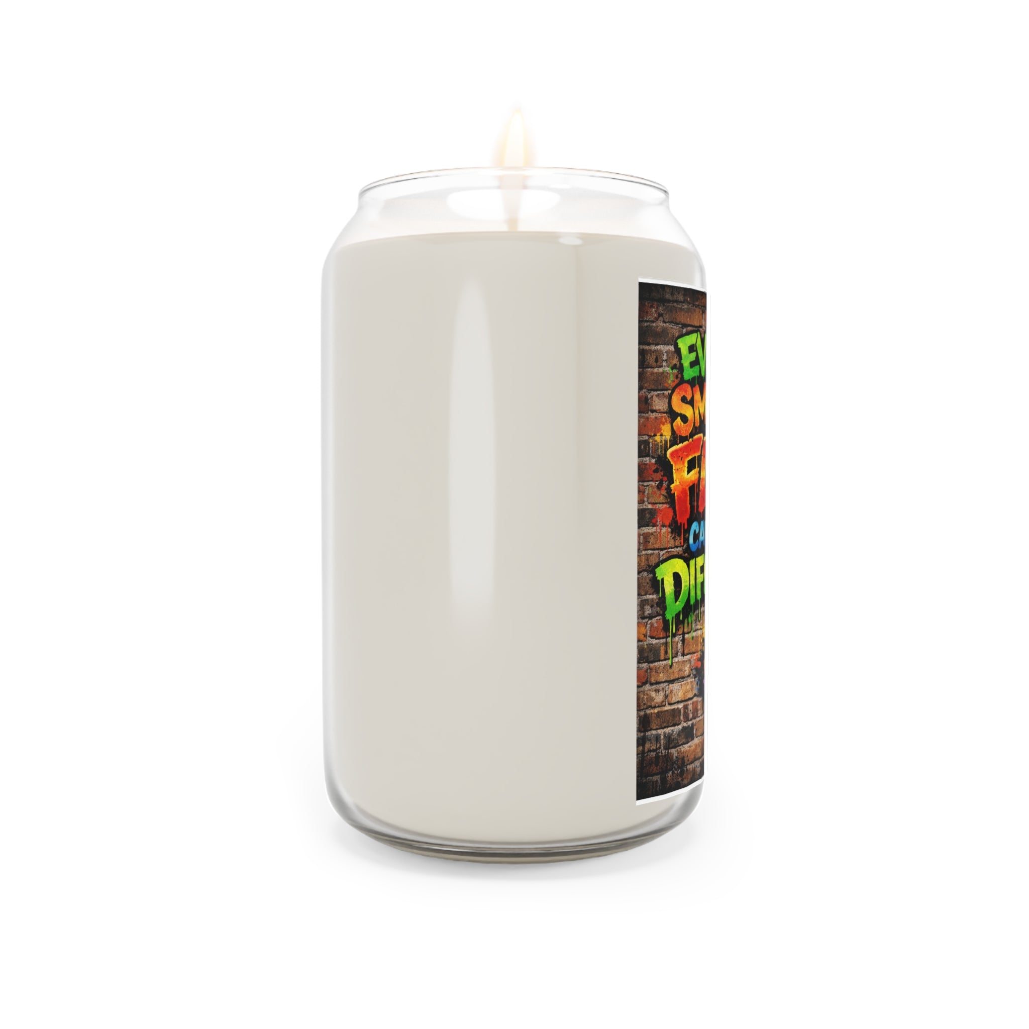 Scented Soy Candle — “Even the Smallest Flame Can Make a Difference” Inspirational Jar (13.75 oz)