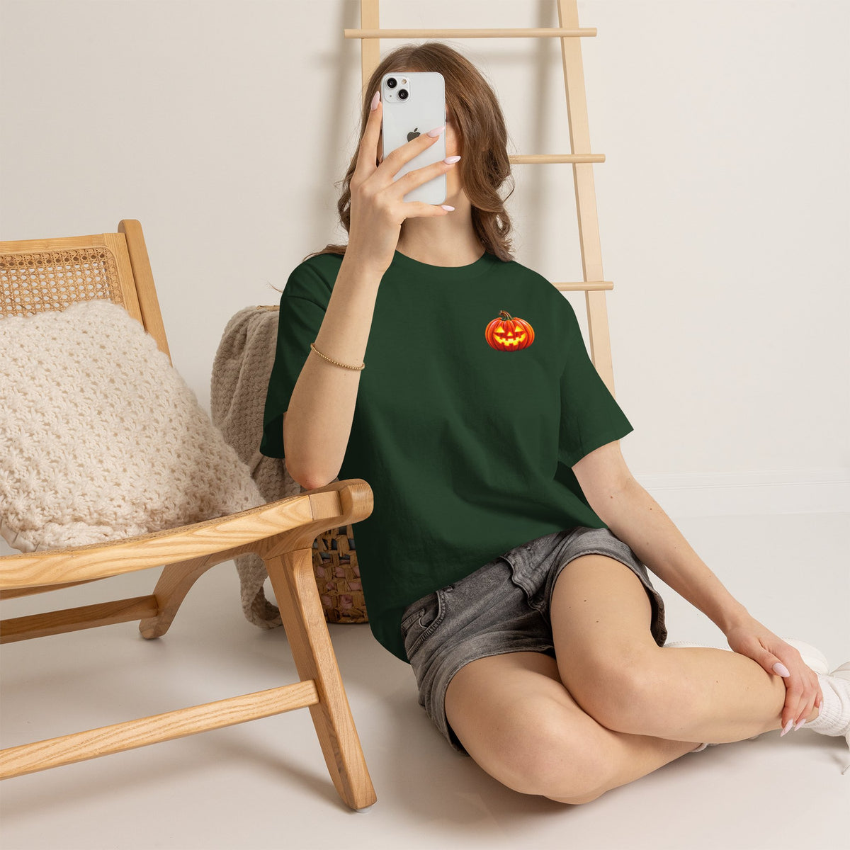Halloween Raccoon Tee — Cute Jack-o'-Lantern "Happy Halloween" Shirt