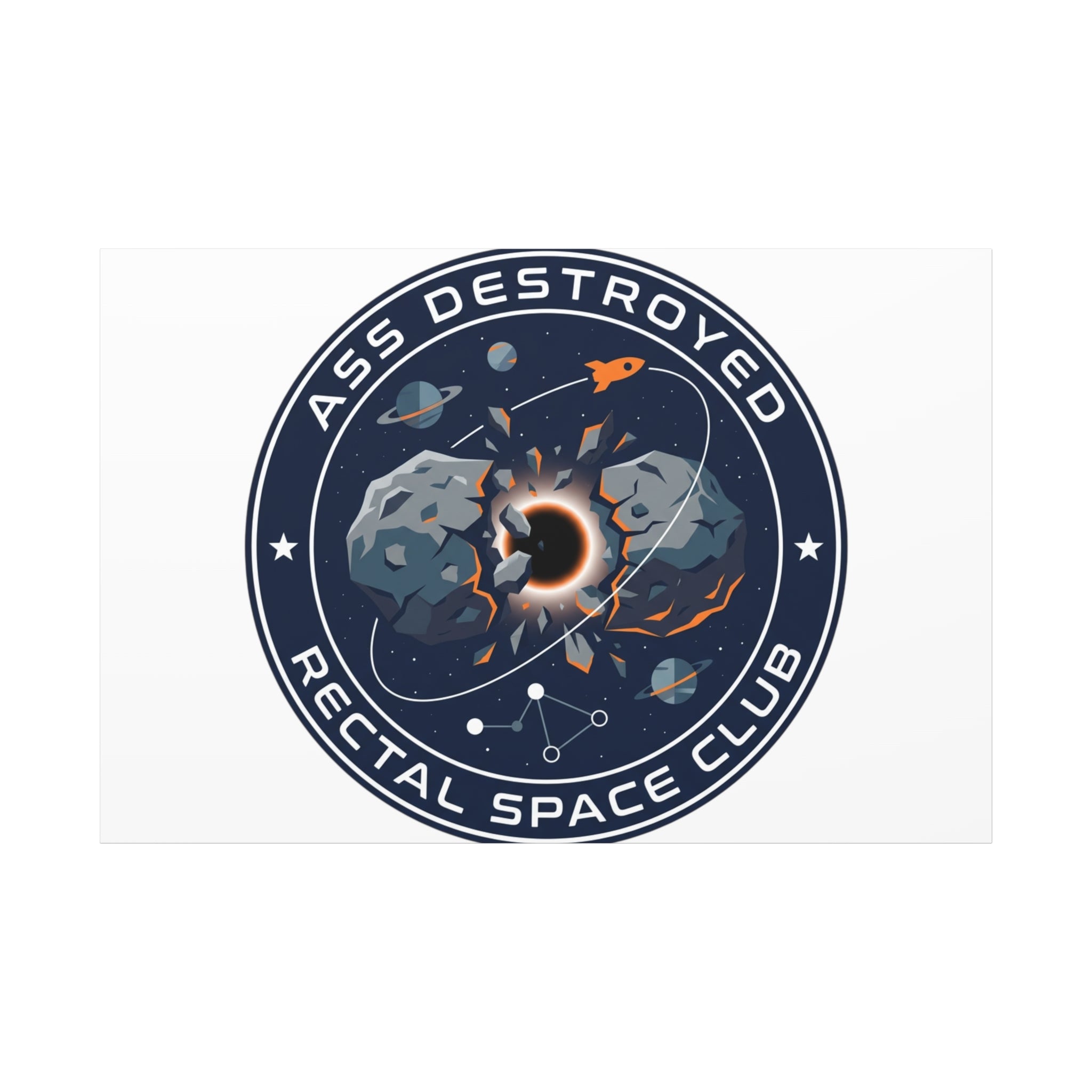 Cosmic Mission Patch Canvas | Space, Rocket, Astronaut, Deep Space