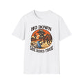 Ho-Down Western T-Shirt — "She Rides True" Cowboy Rodeo Graphic