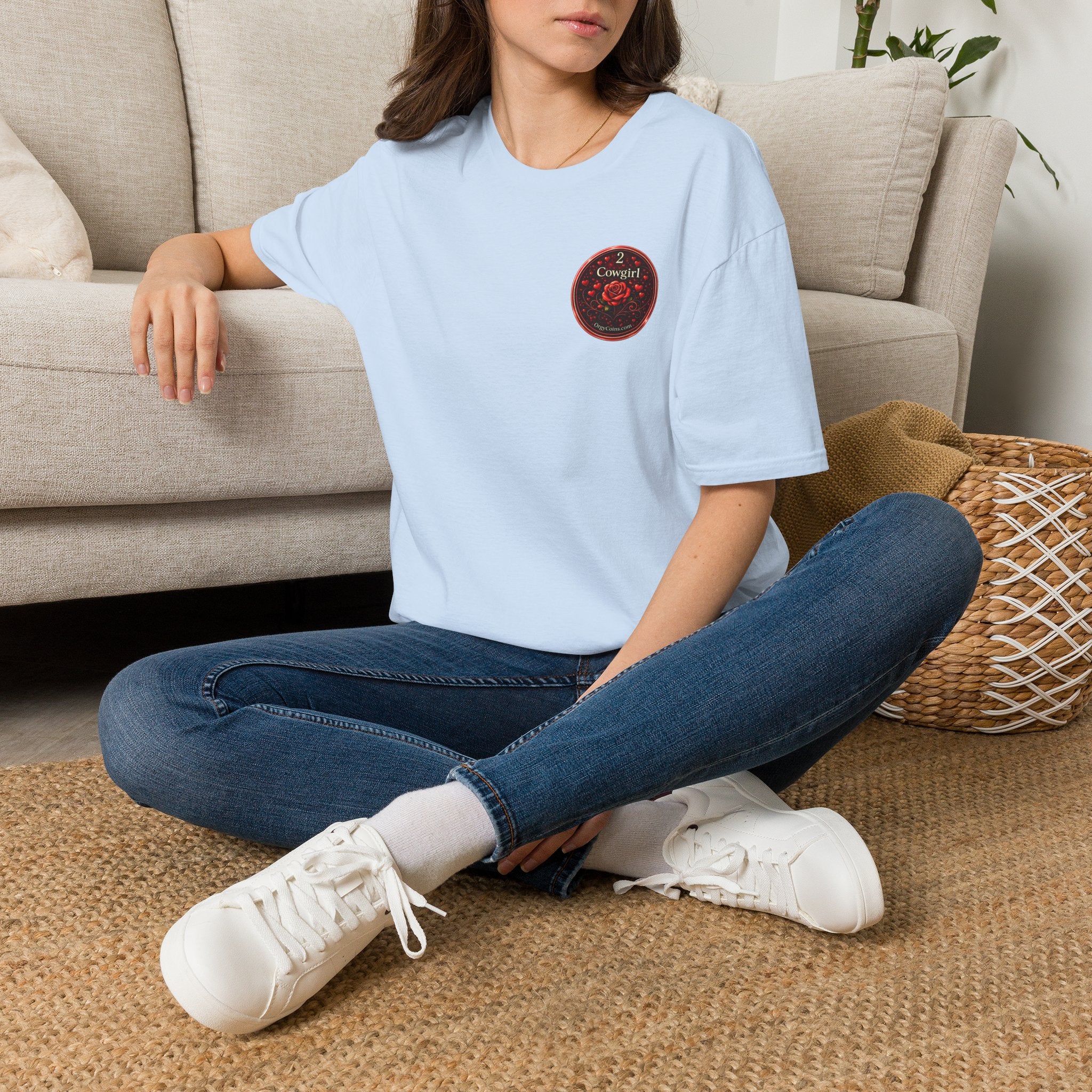 Cowgirl Rose Badge T-Shirt – Orgy Coin 2