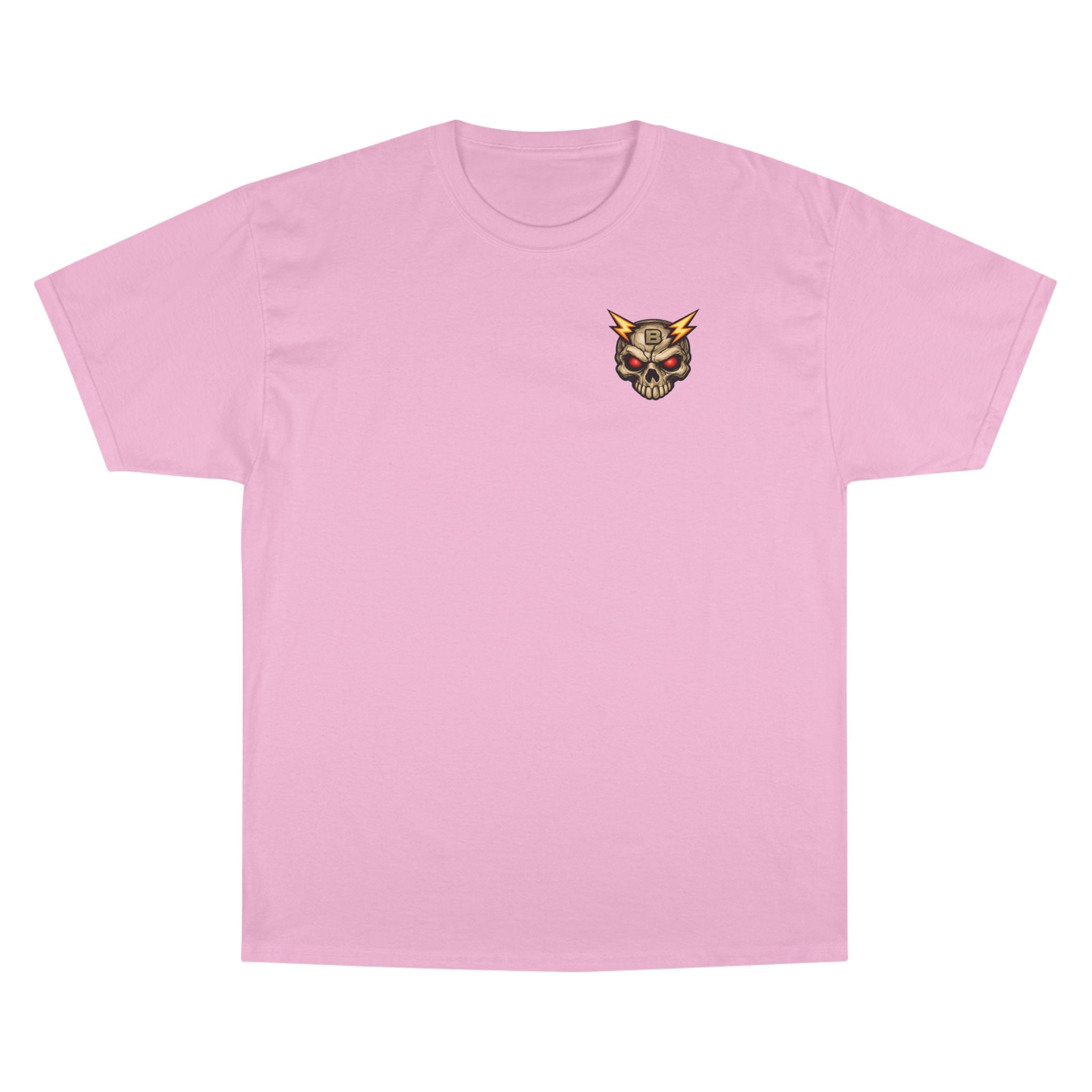 Champion T-Shirt — "I’ll Let You Know When It’s Clear" Gamer Skull Back Print