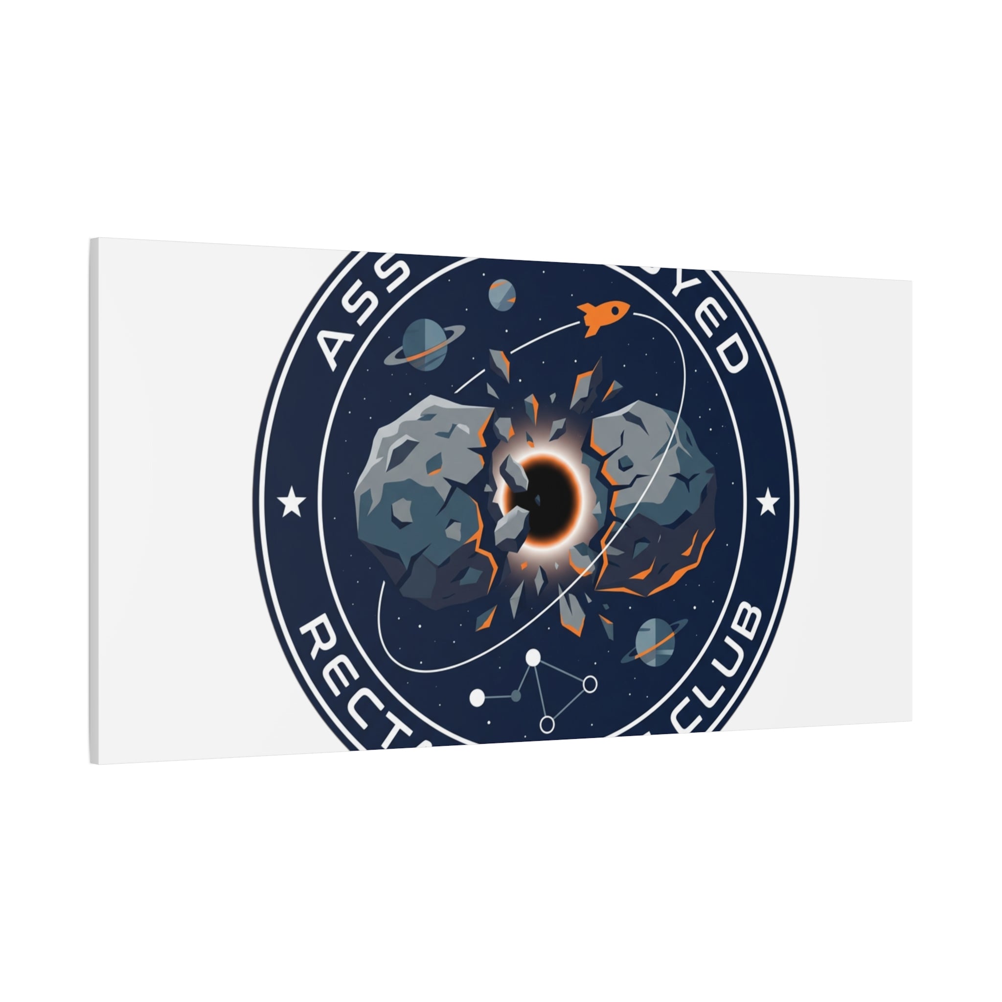 Cosmic Mission Patch Canvas | Space, Rocket, Astronaut, Deep Space