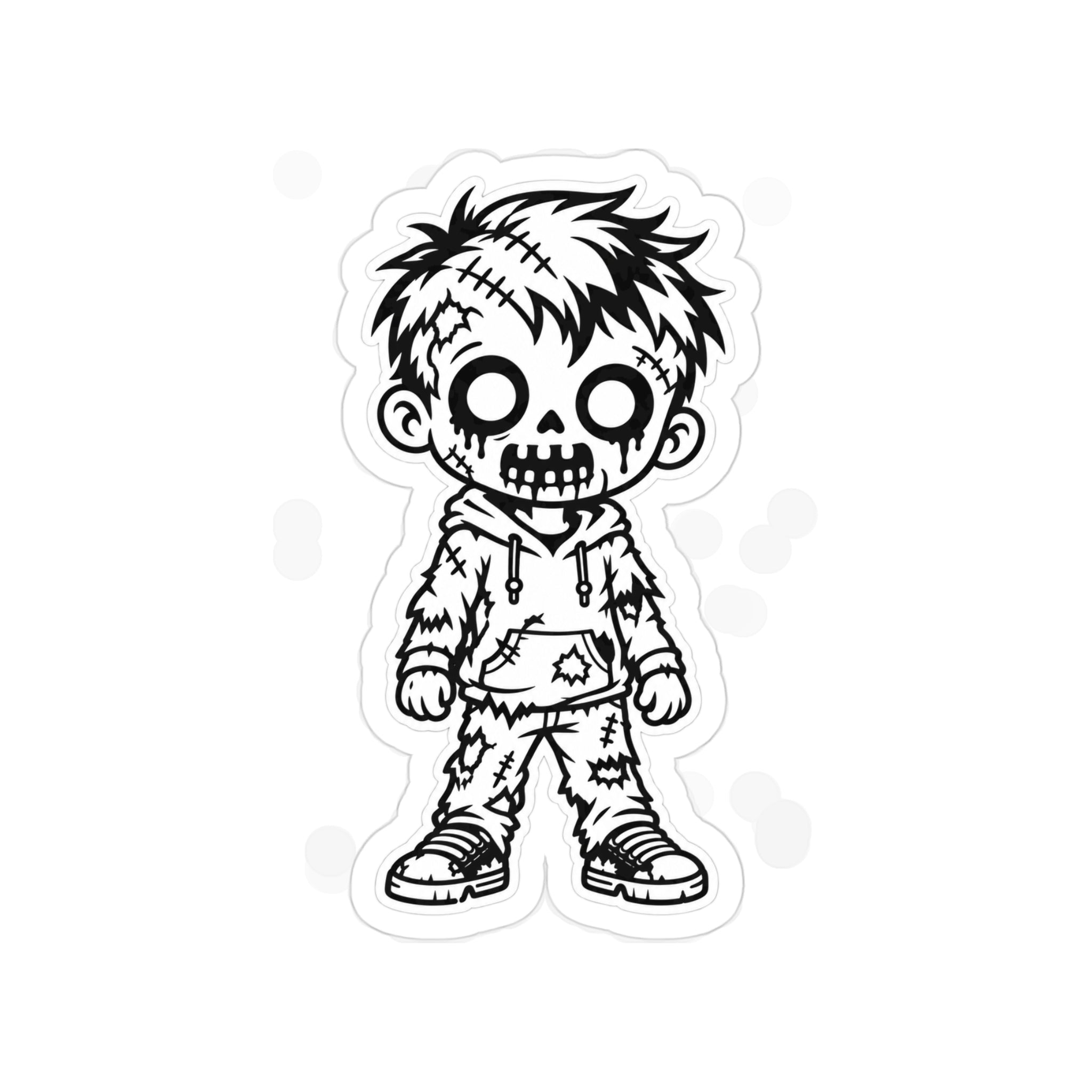 Zombie Son Die-Cut Outdoor Sticker — Transparent Weatherproof Vinyl