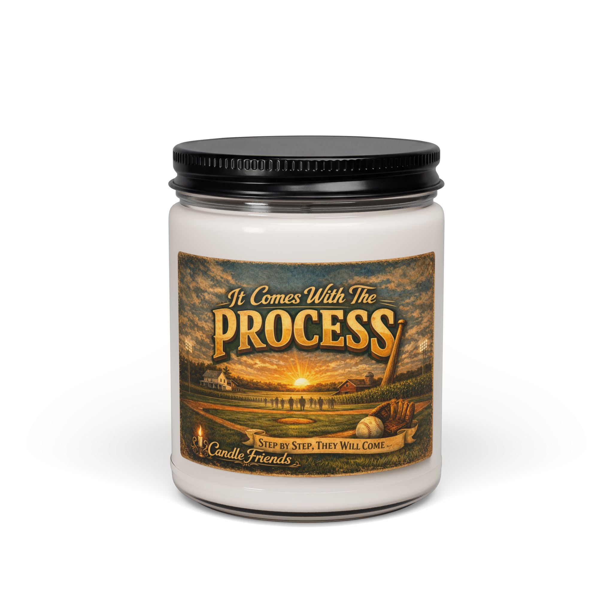 It Comes With The Process Soy Candle — 9oz Scented Jar (Inspirational)
