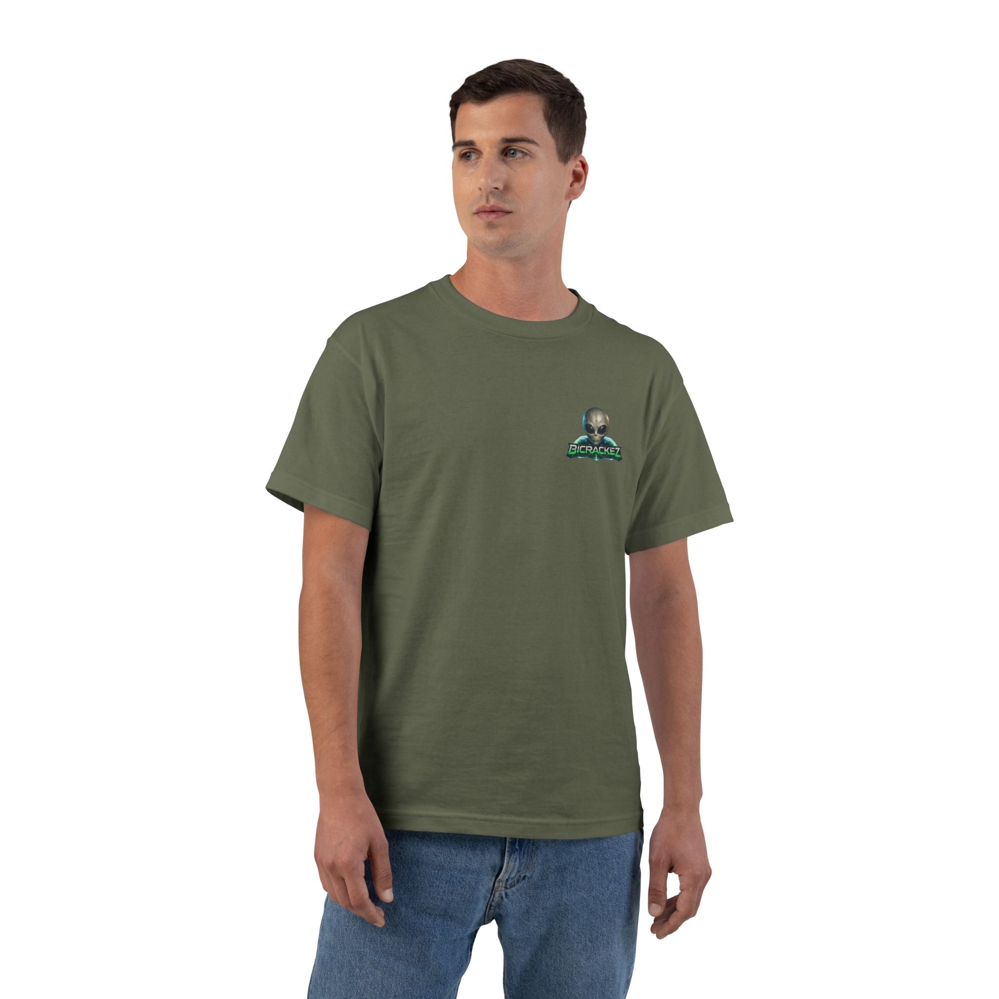 Alien Meditation Graphic T-Shirt — 'See No Evil' Trio Sci‑Fi Tee