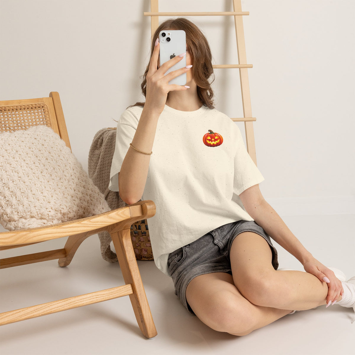Halloween Raccoon Tee — Cute Jack-o'-Lantern "Happy Halloween" Shirt