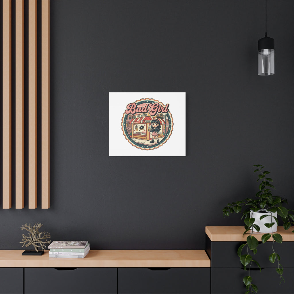 Bad Girl Bodega Canvas Print | Bodega, NYC, Y2K Corner Store Art