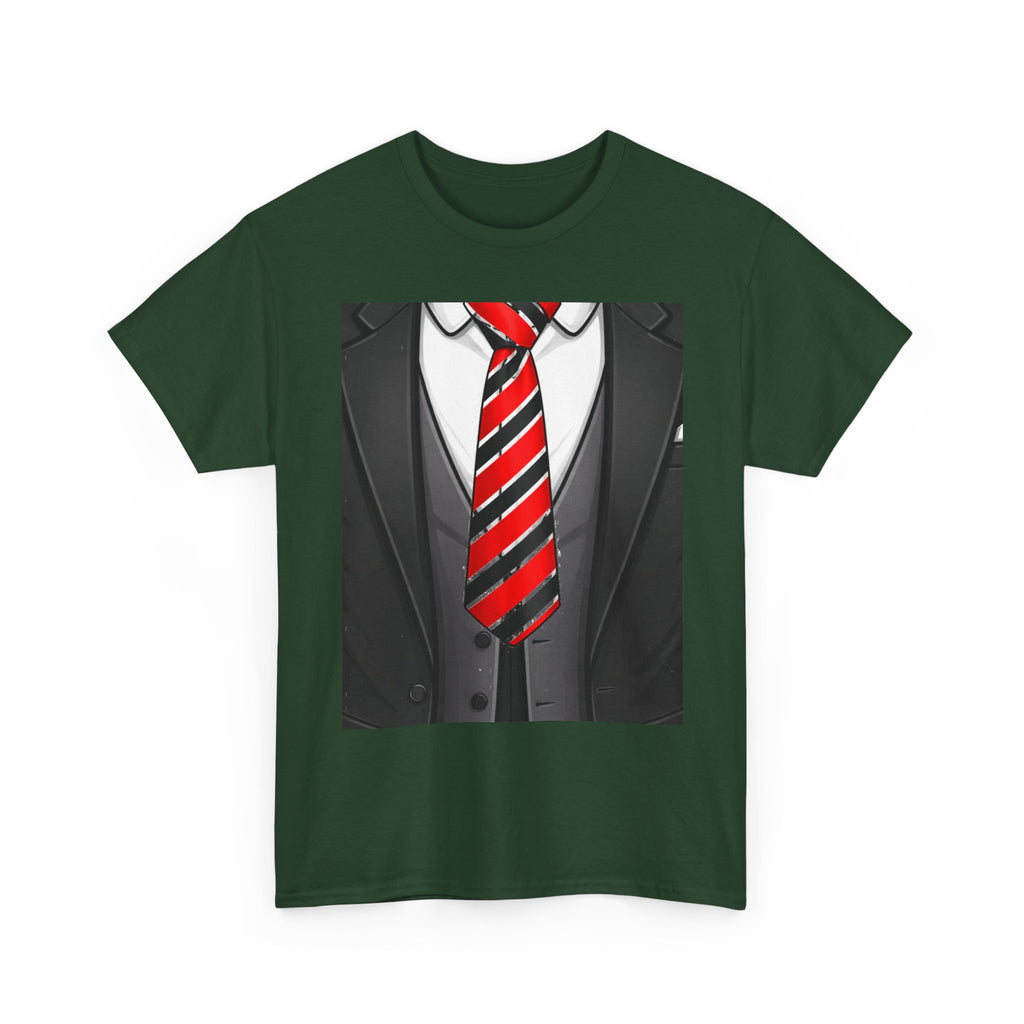 Suit & Red Striped Tie Graphic Tee