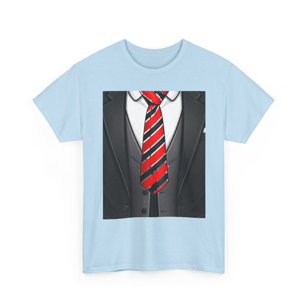 Suit & Red Striped Tie Graphic Tee