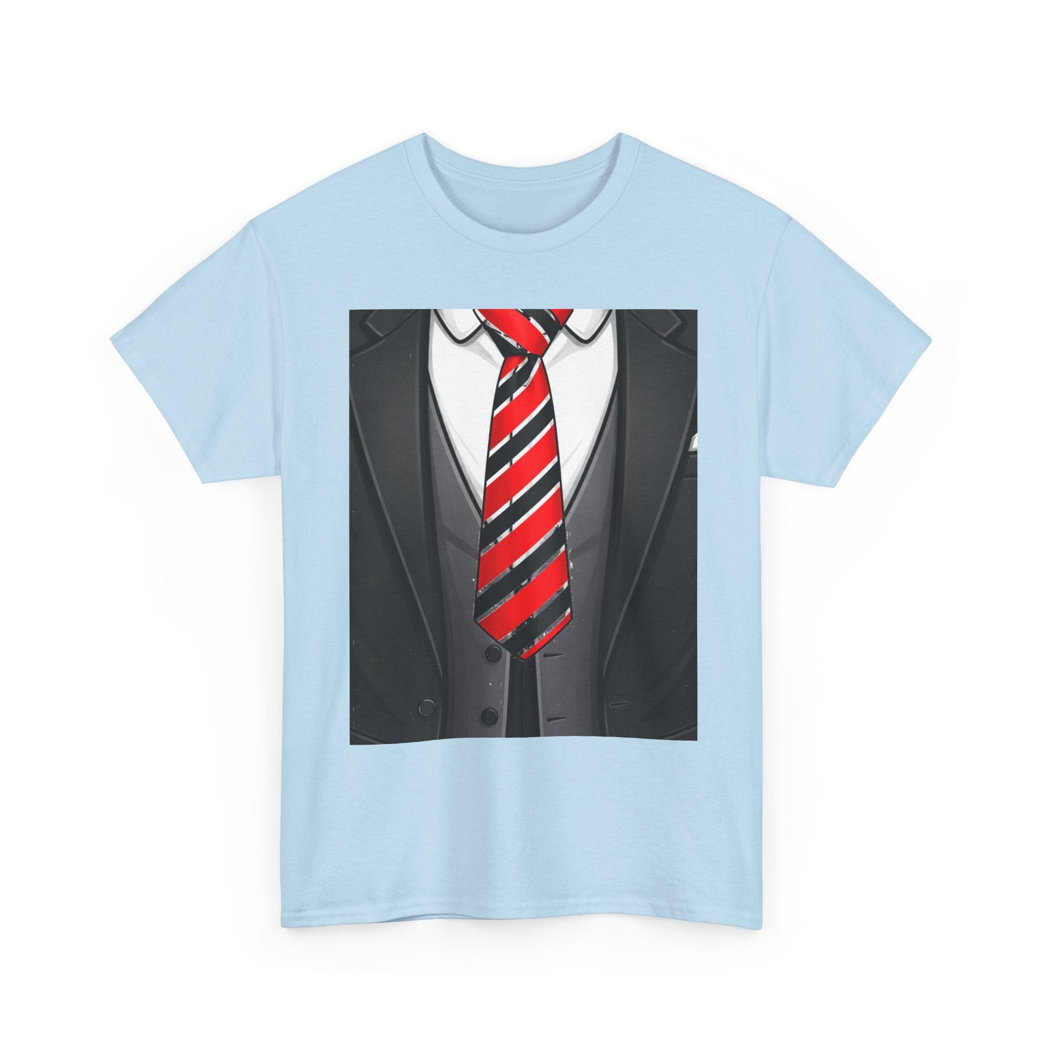 Suit & Red Striped Tie Graphic Tee