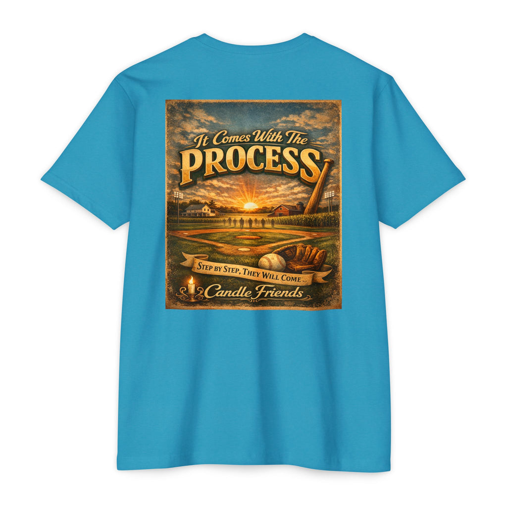 It Comes With The Process T-Shirt — Vintage Sunset 'Step By Step' Graphic Tee