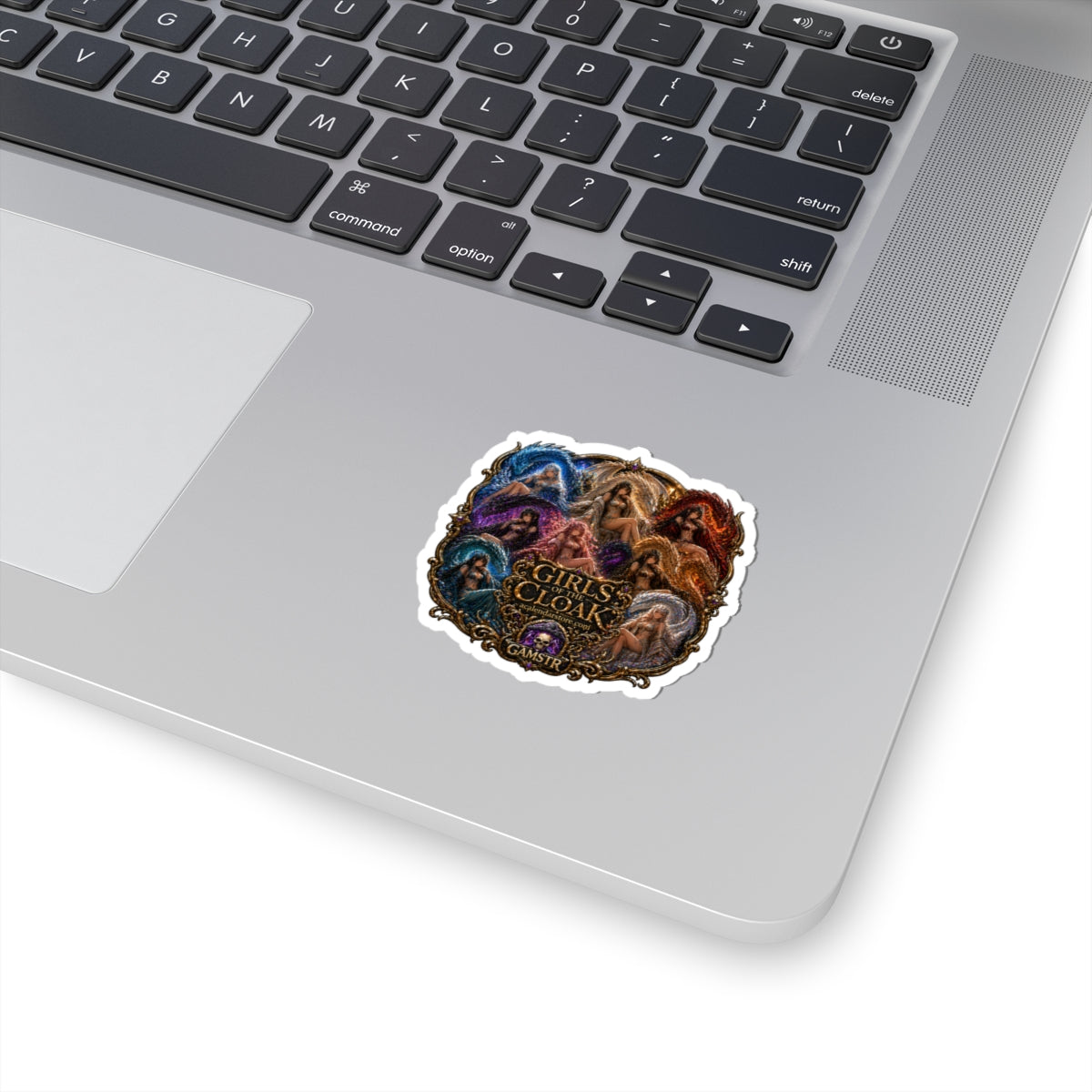 Girls of the Cloak Sticker — Fantasy Women Cloak Art Kiss-Cut Sticker