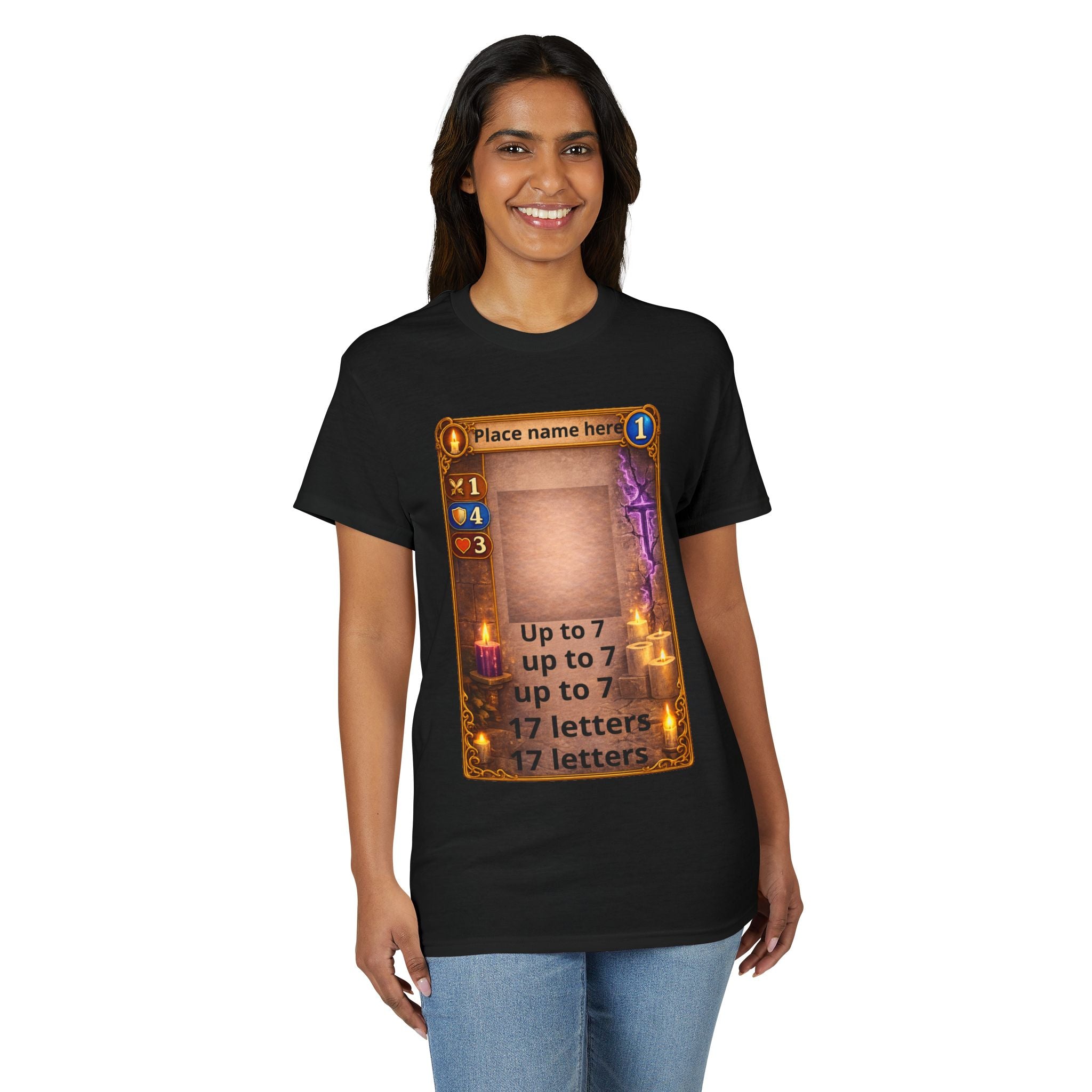 Trading Card Game Spell Card T-Shirt — Customizable Fantasy Card Design
