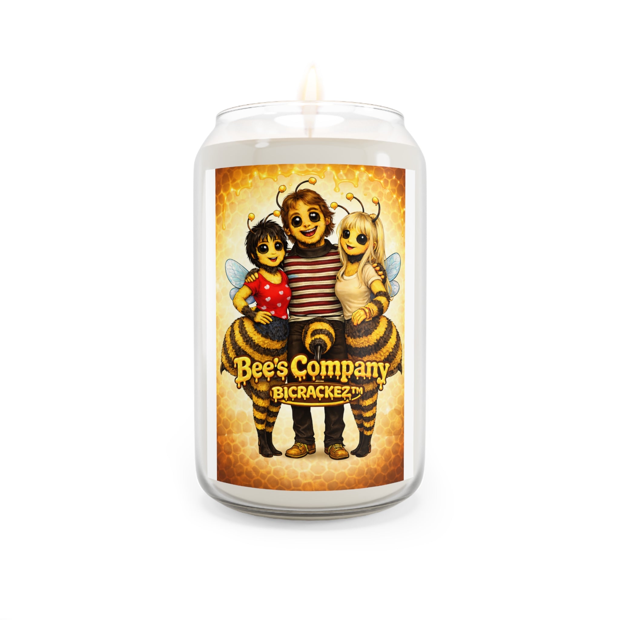 Bee's Company Scented Soy Candle — 13.75oz Decorative Bee Family Candle