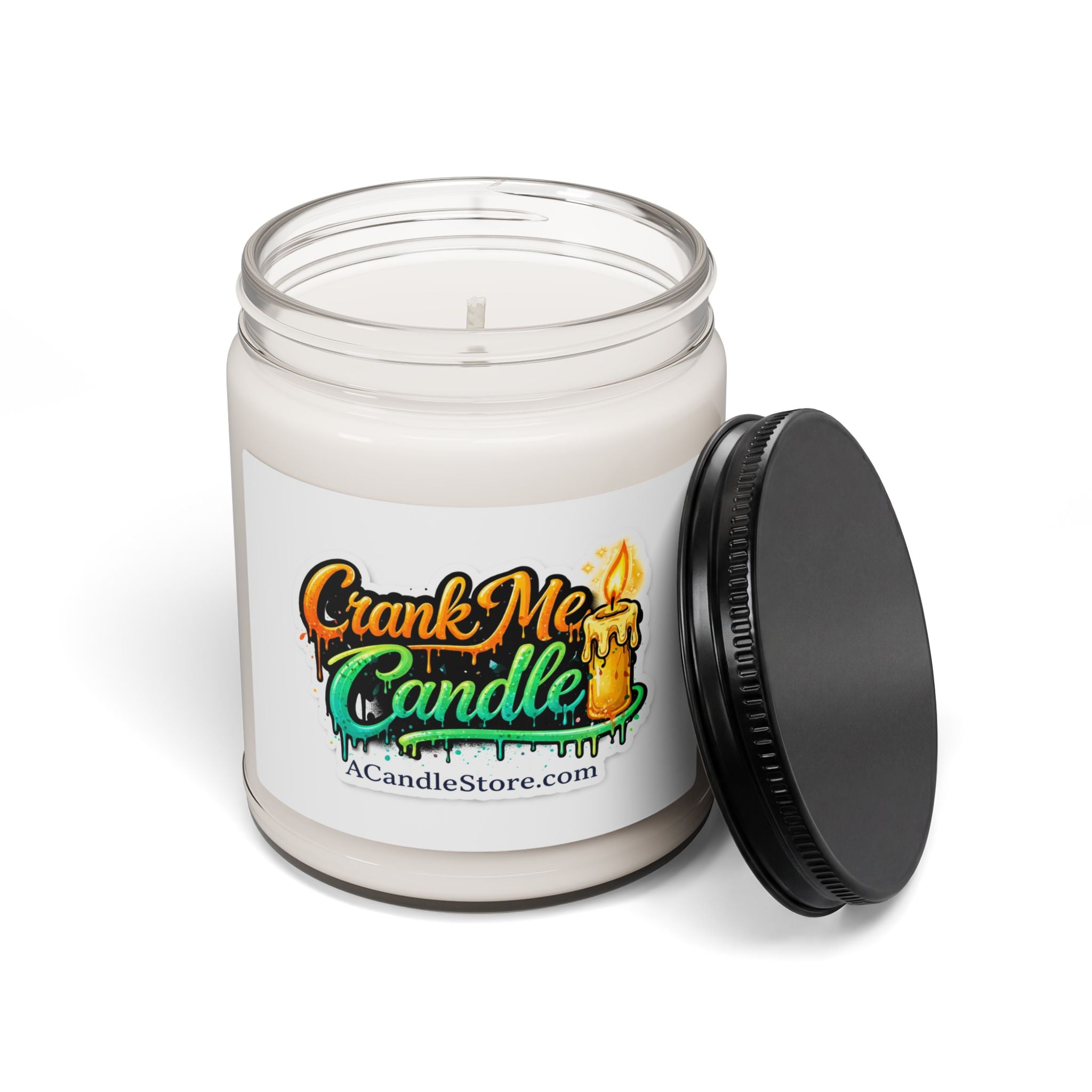 Scented Soy Candle 9oz — "Crank Me Candle" Jar Candle, Aromatic Gift for Home, Spa & Relaxation
