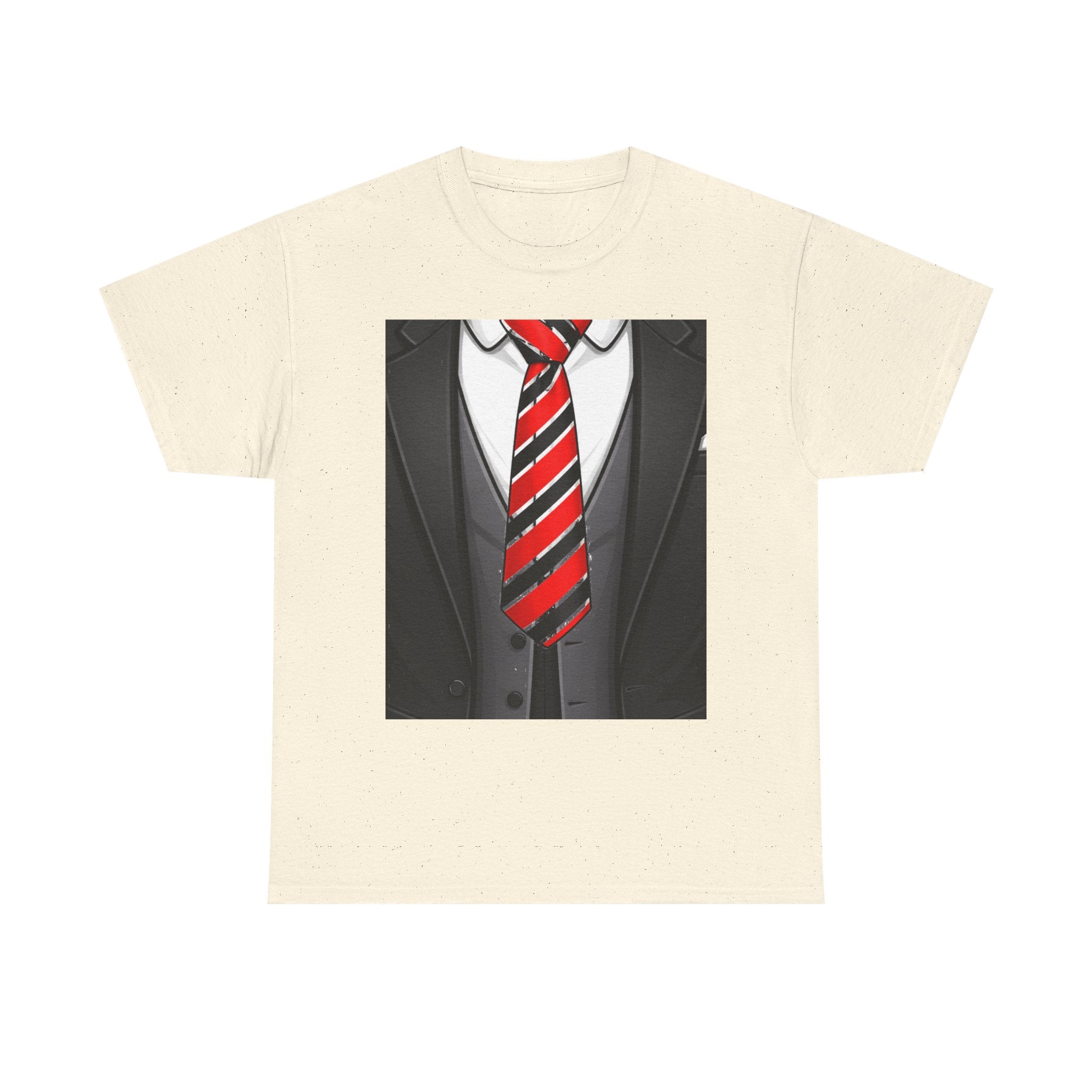 Suit & Red Striped Tie Graphic Tee