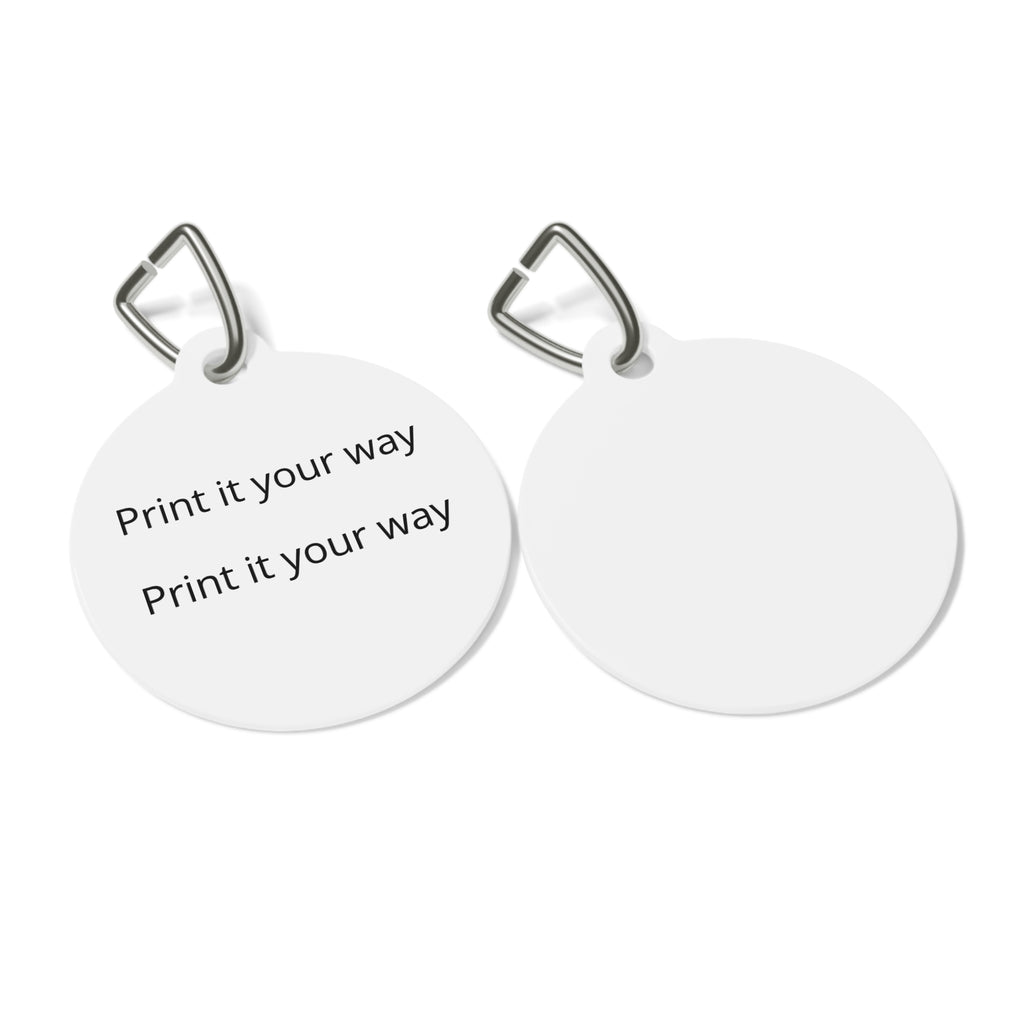 Custom Round Pet Tag — Personalized ID Tag for Dogs & Cats