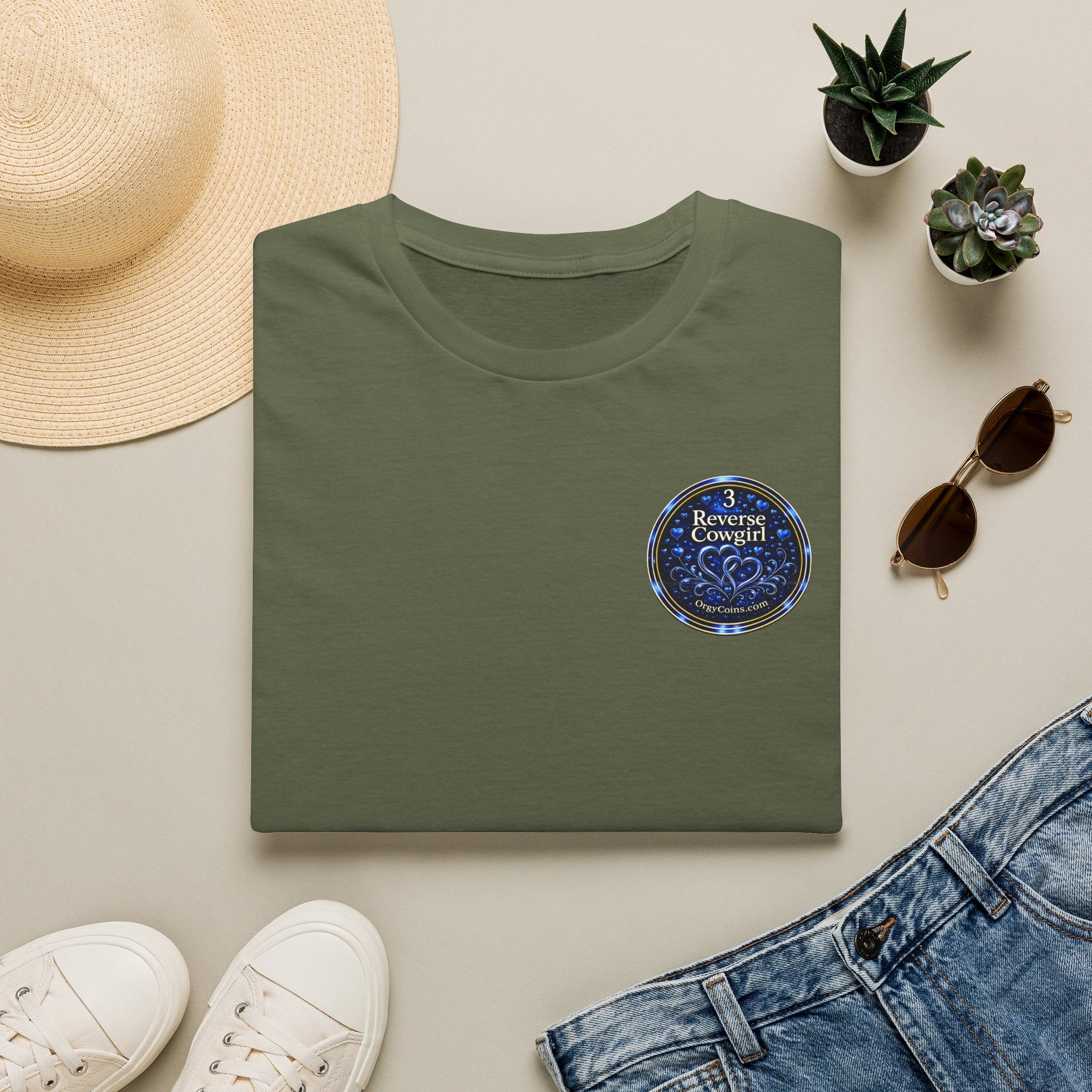 Reverse Cowgirl T‑Shirt — Orgy Coin 3
