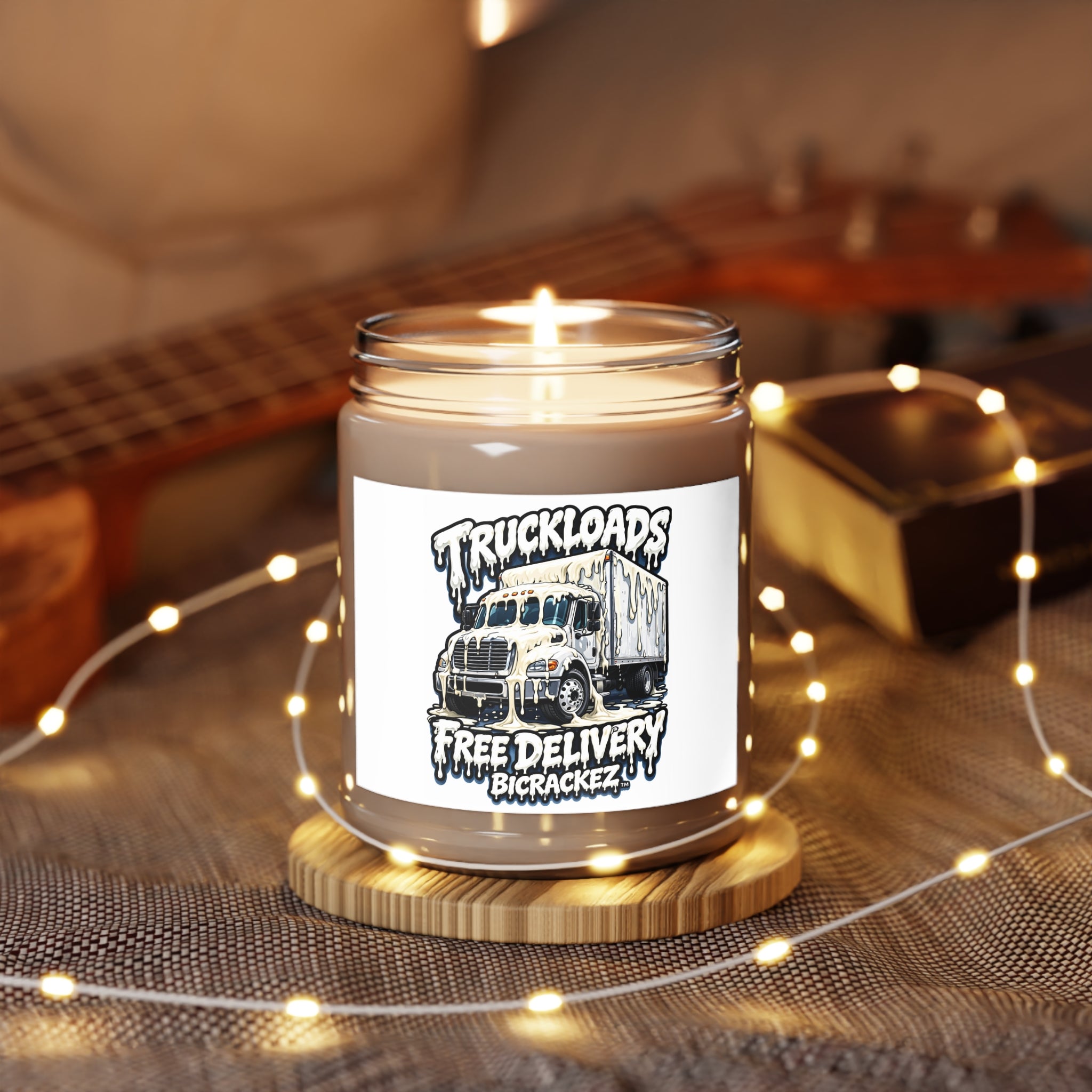Truckloads Scented Soy Candle — "Free Delivery" 9oz Jar
