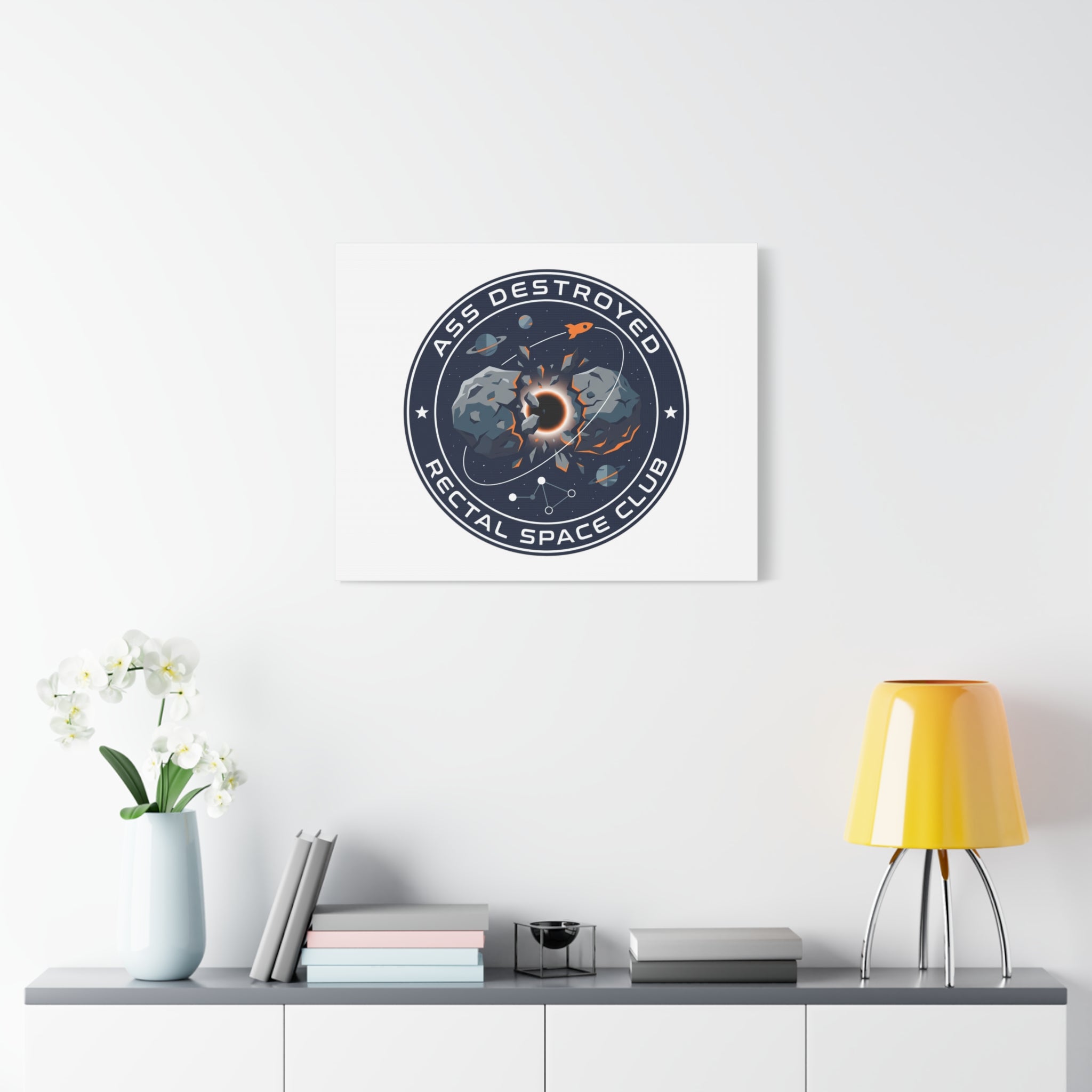 Cosmic Mission Patch Canvas | Space, Rocket, Astronaut, Deep Space