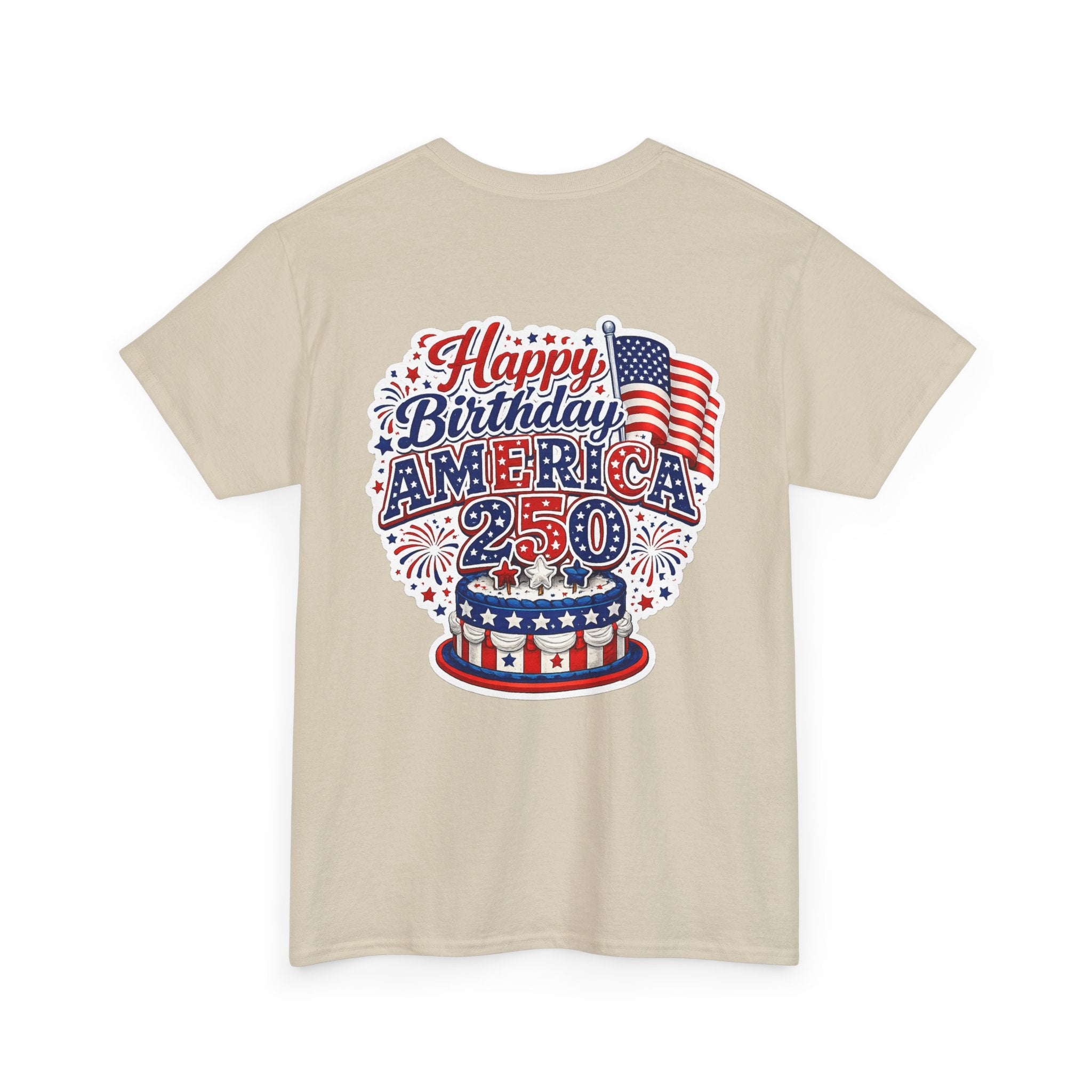 American Flag Hot Air Balloon Tee — "Happy Birthday America 250" Patriotic T-Shirt