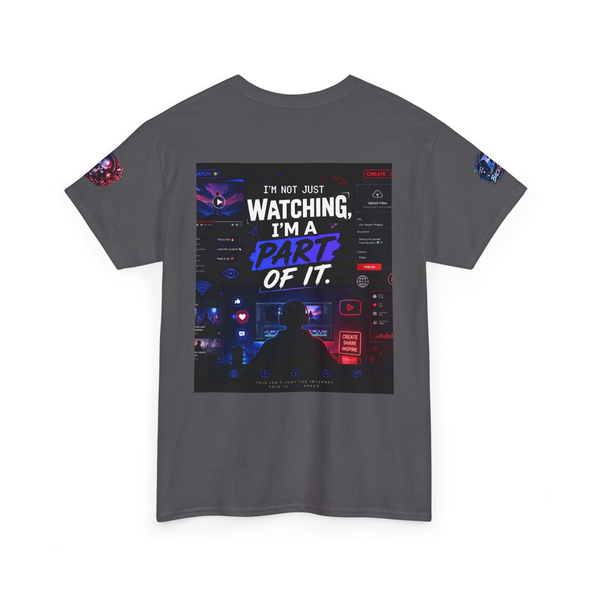 I'm A Part Of It T Shirt — Cyber Night Retro Graphic T-Shirt