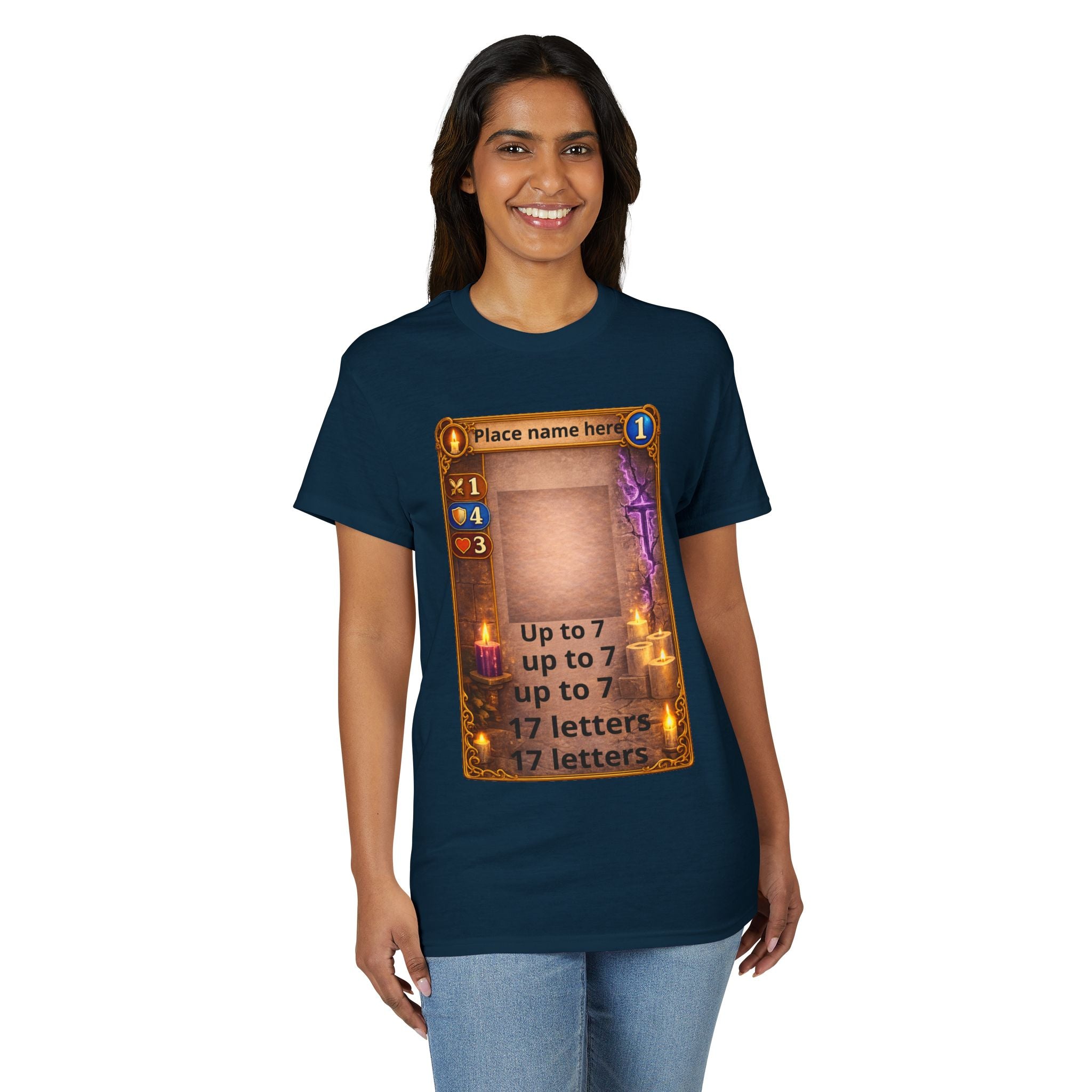 Trading Card Game Spell Card T-Shirt — Customizable Fantasy Card Design