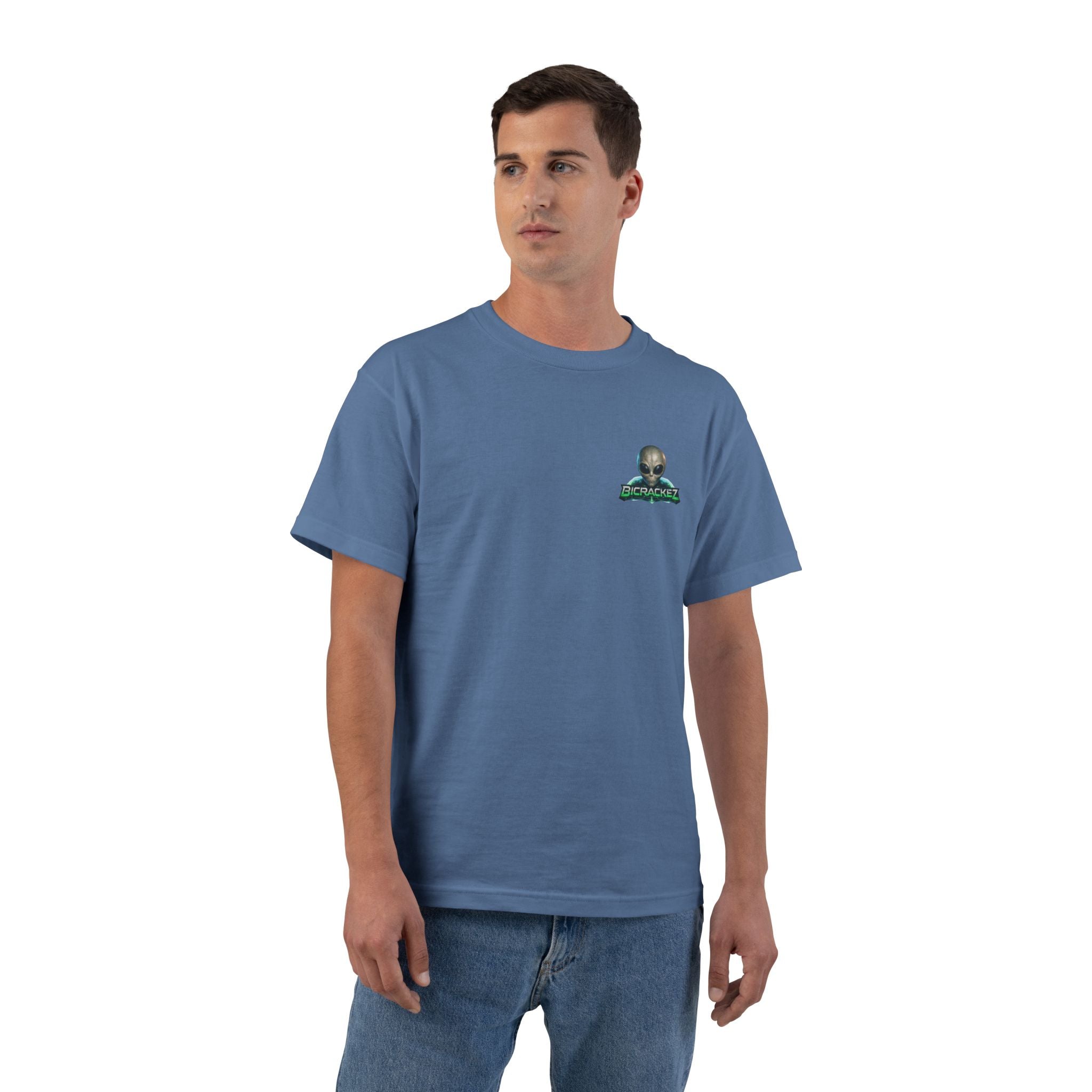 Alien Meditation Graphic T-Shirt — 'See No Evil' Trio Sci‑Fi Tee