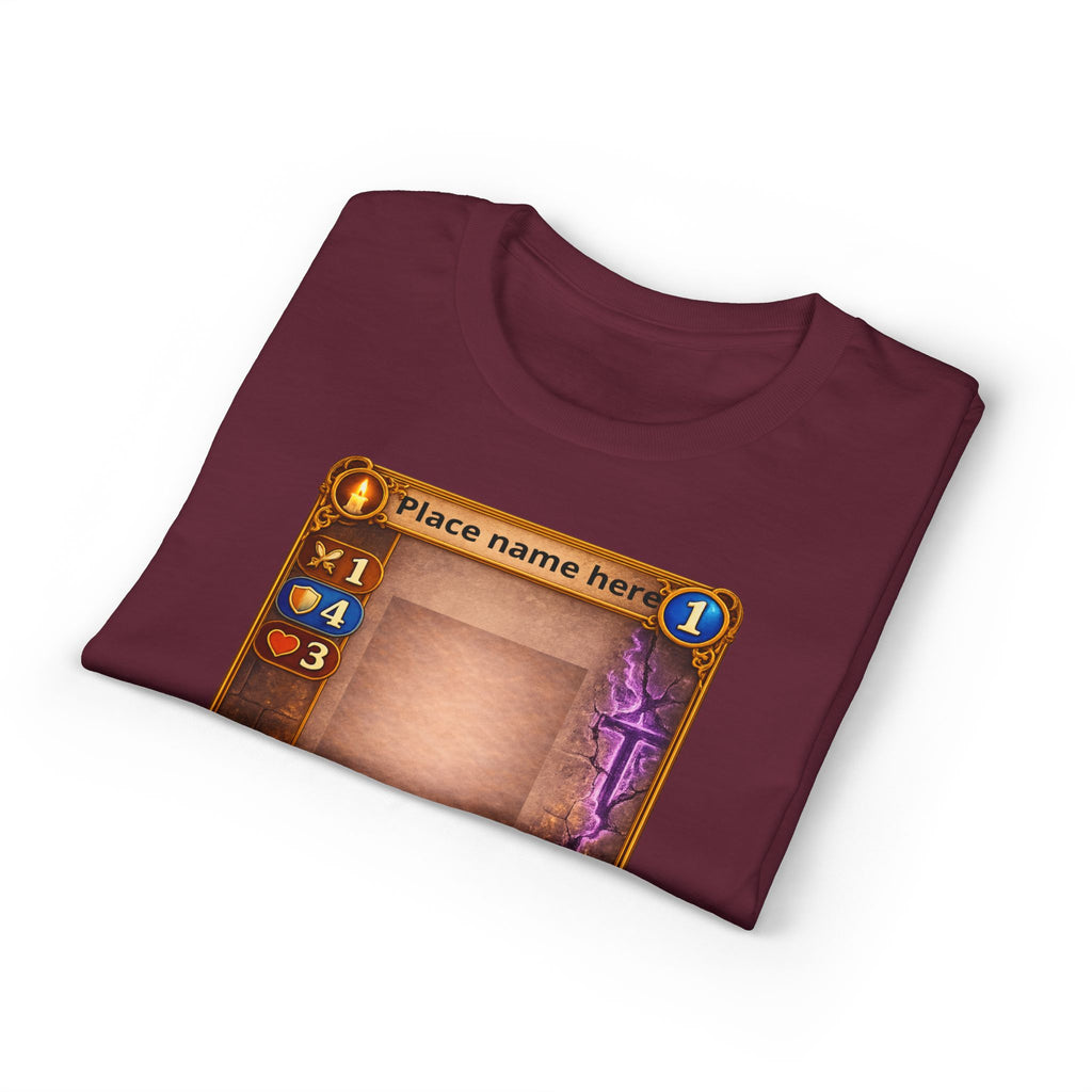 Trading Card Game Spell Card T-Shirt — Customizable Fantasy Card Design