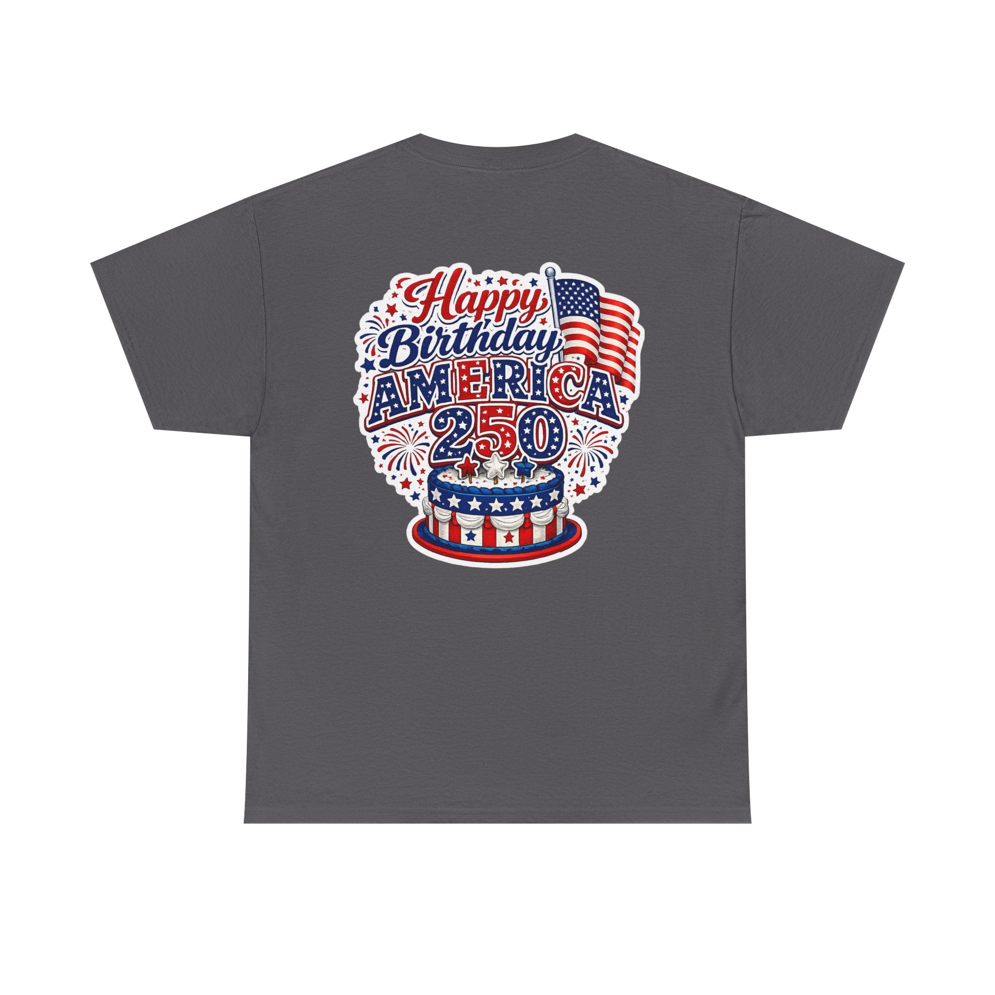 American Flag Hot Air Balloon Tee — "Happy Birthday America 250" Patriotic T-Shirt