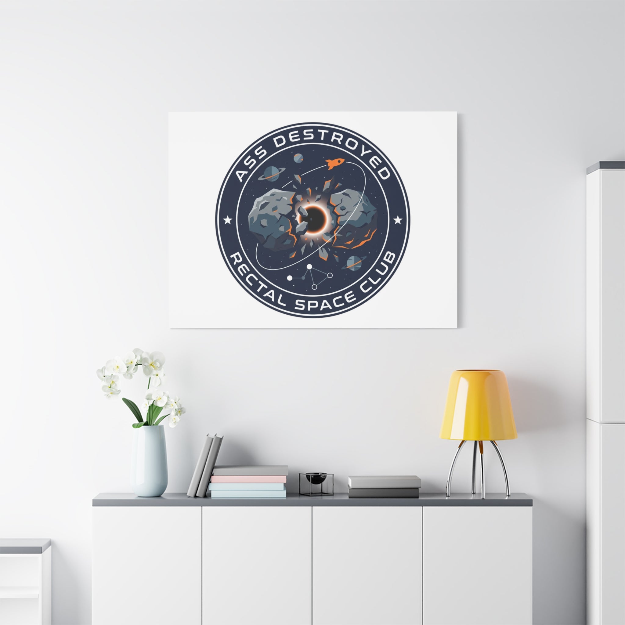 Cosmic Mission Patch Canvas | Space, Rocket, Astronaut, Deep Space