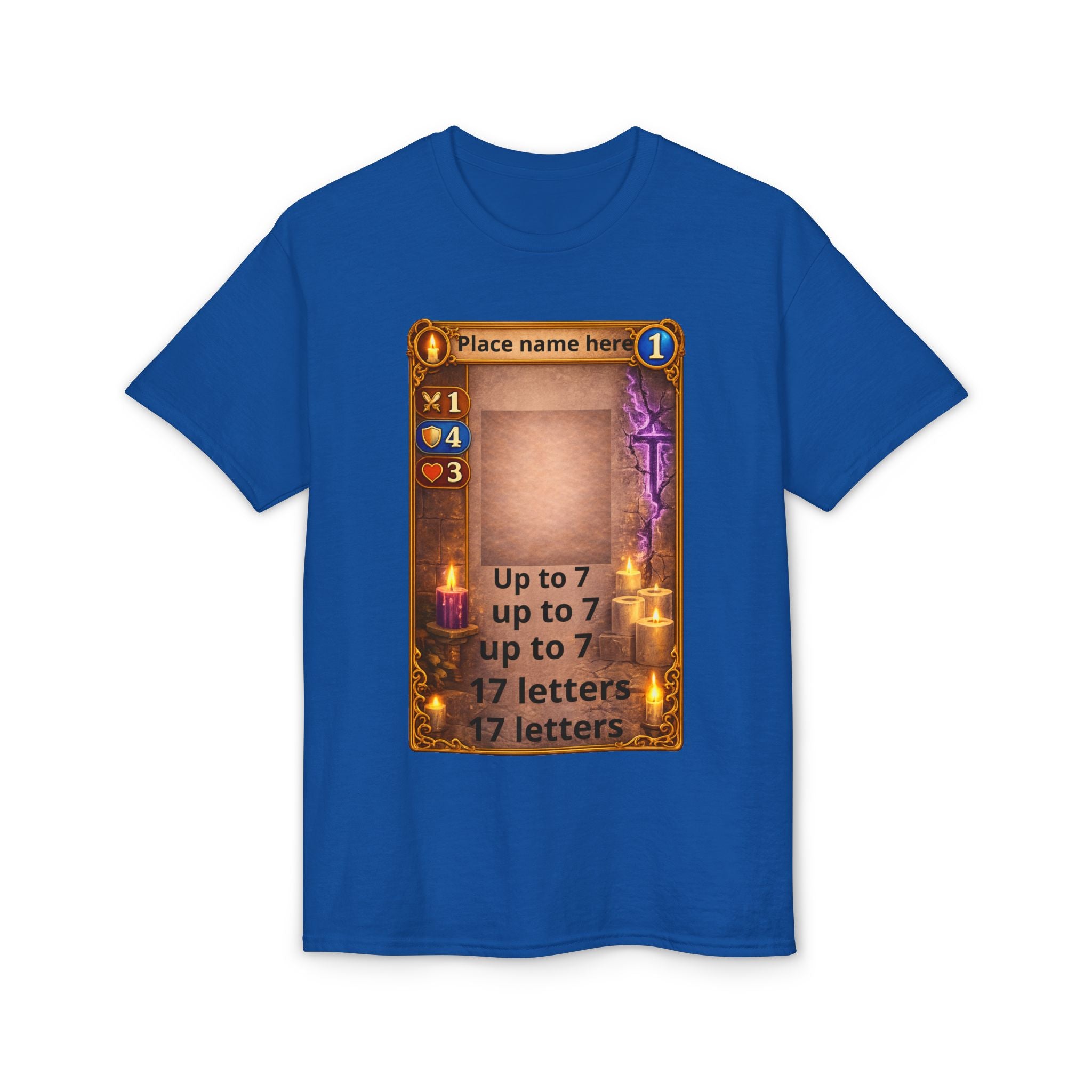 Trading Card Game Spell Card T-Shirt — Customizable Fantasy Card Design