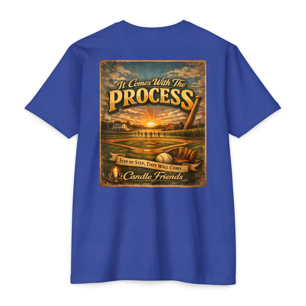 It Comes With The Process T-Shirt — Vintage Sunset 'Step By Step' Graphic Tee