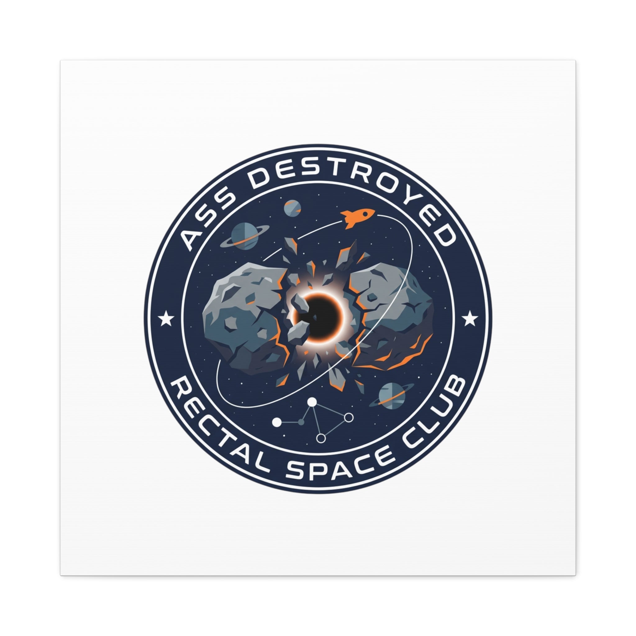 Cosmic Mission Patch Canvas | Space, Rocket, Astronaut, Deep Space