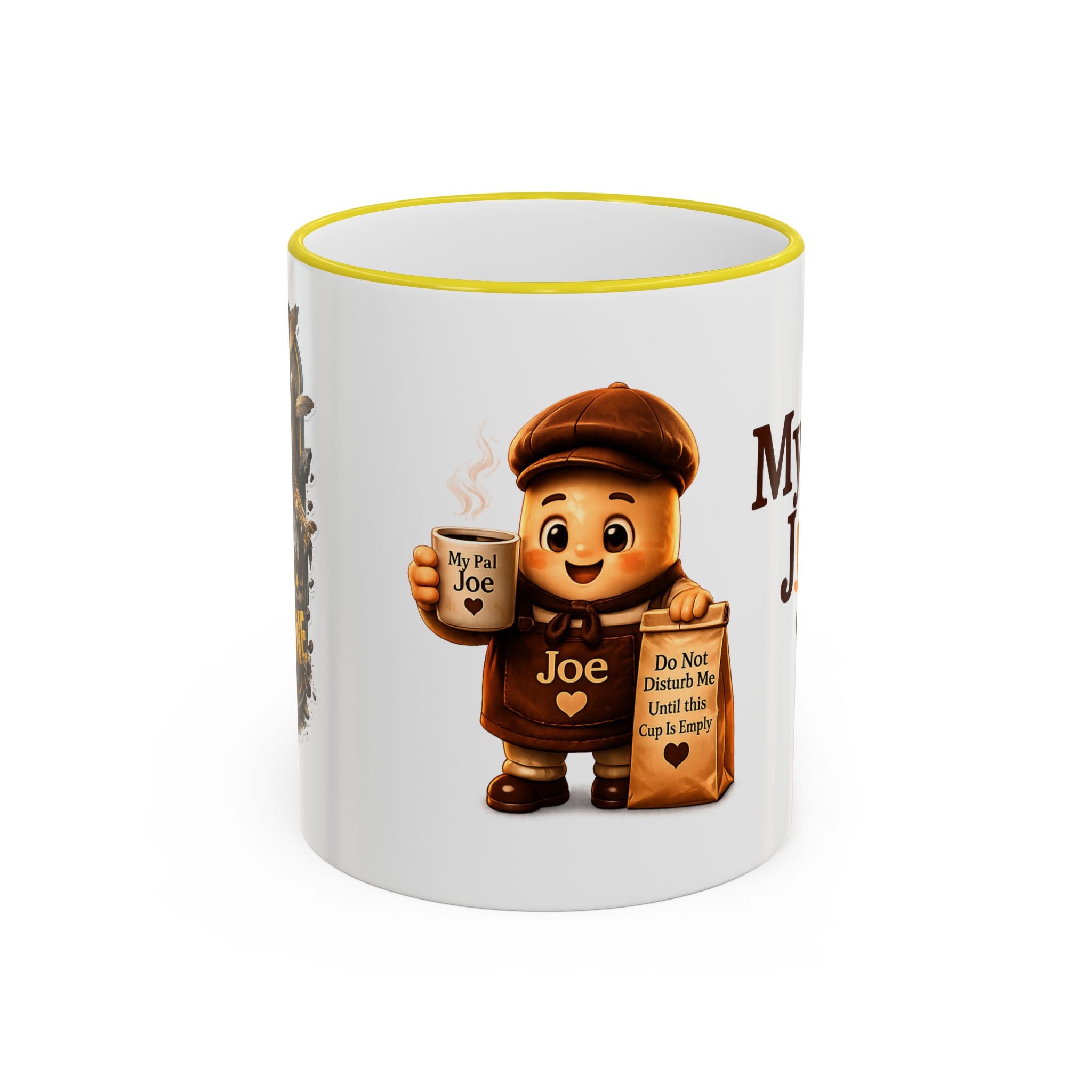 Running on Hope and Caffeine — 'My First Cup of Joe' Vintage Coffee Character (11oz/15oz)