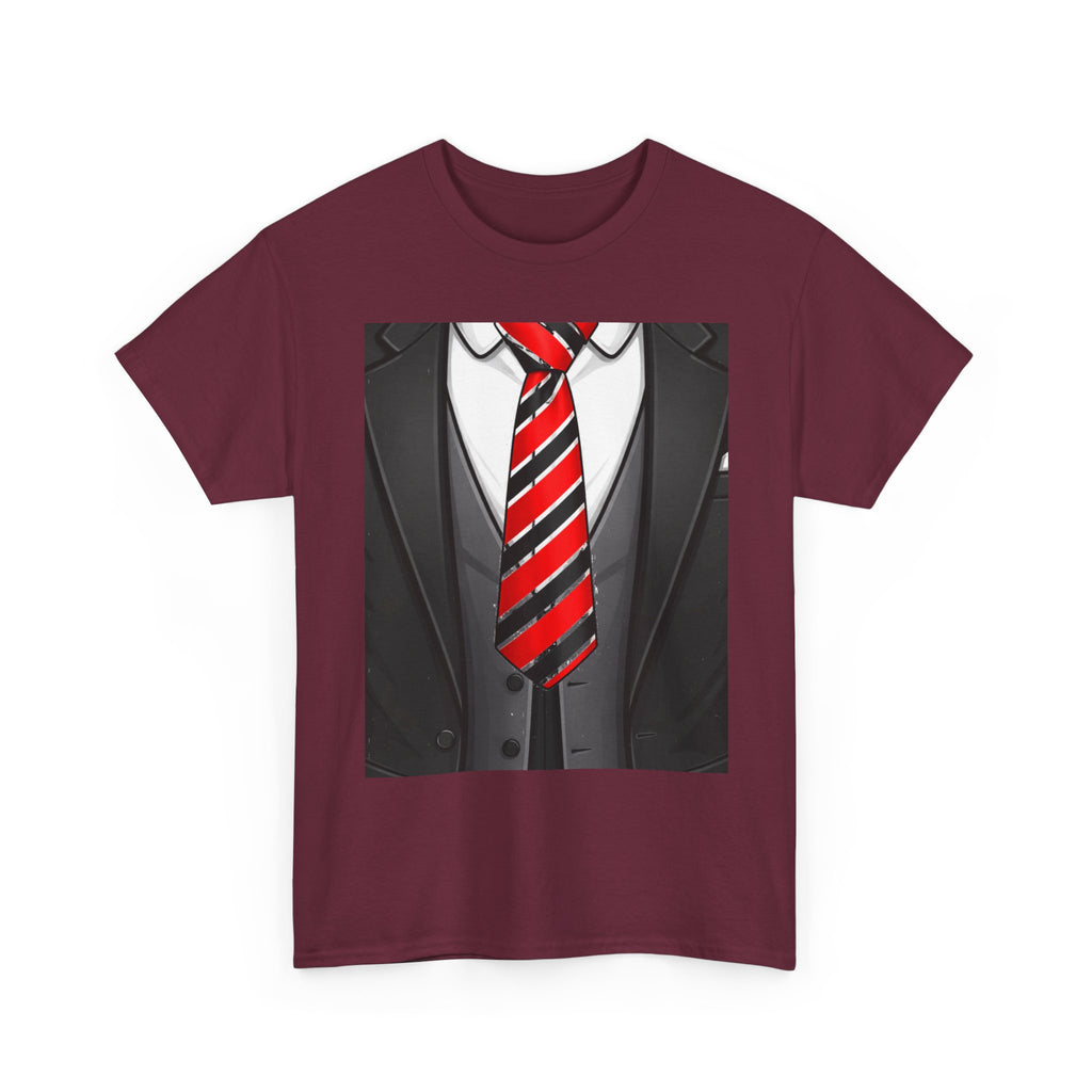 Suit & Red Striped Tie Graphic Tee