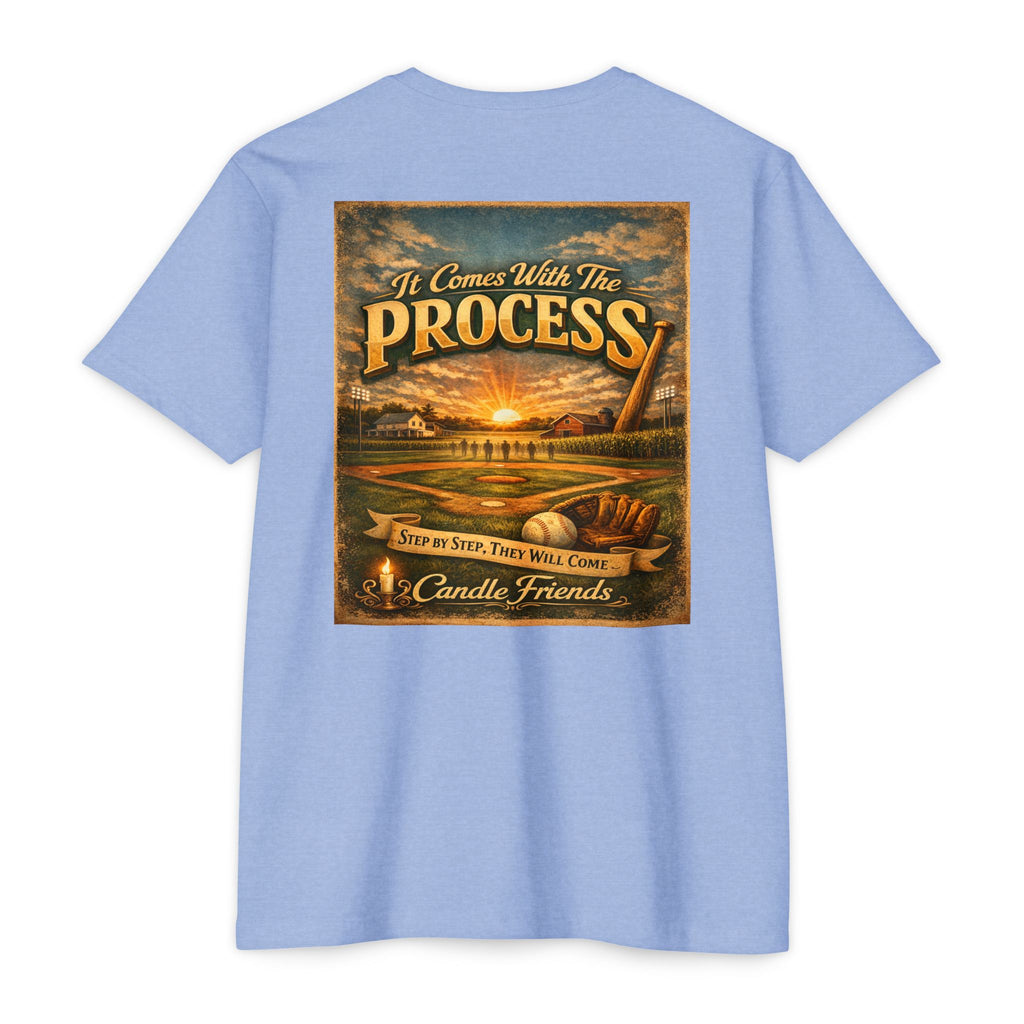 It Comes With The Process T-Shirt — Vintage Sunset 'Step By Step' Graphic Tee