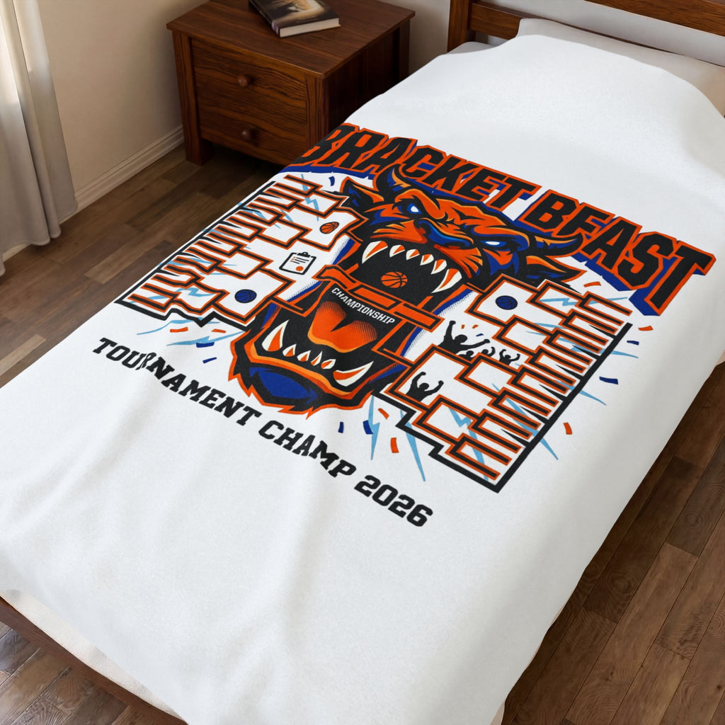 Bracket Beast Plush Blanket | college tournament, bracket, gameday